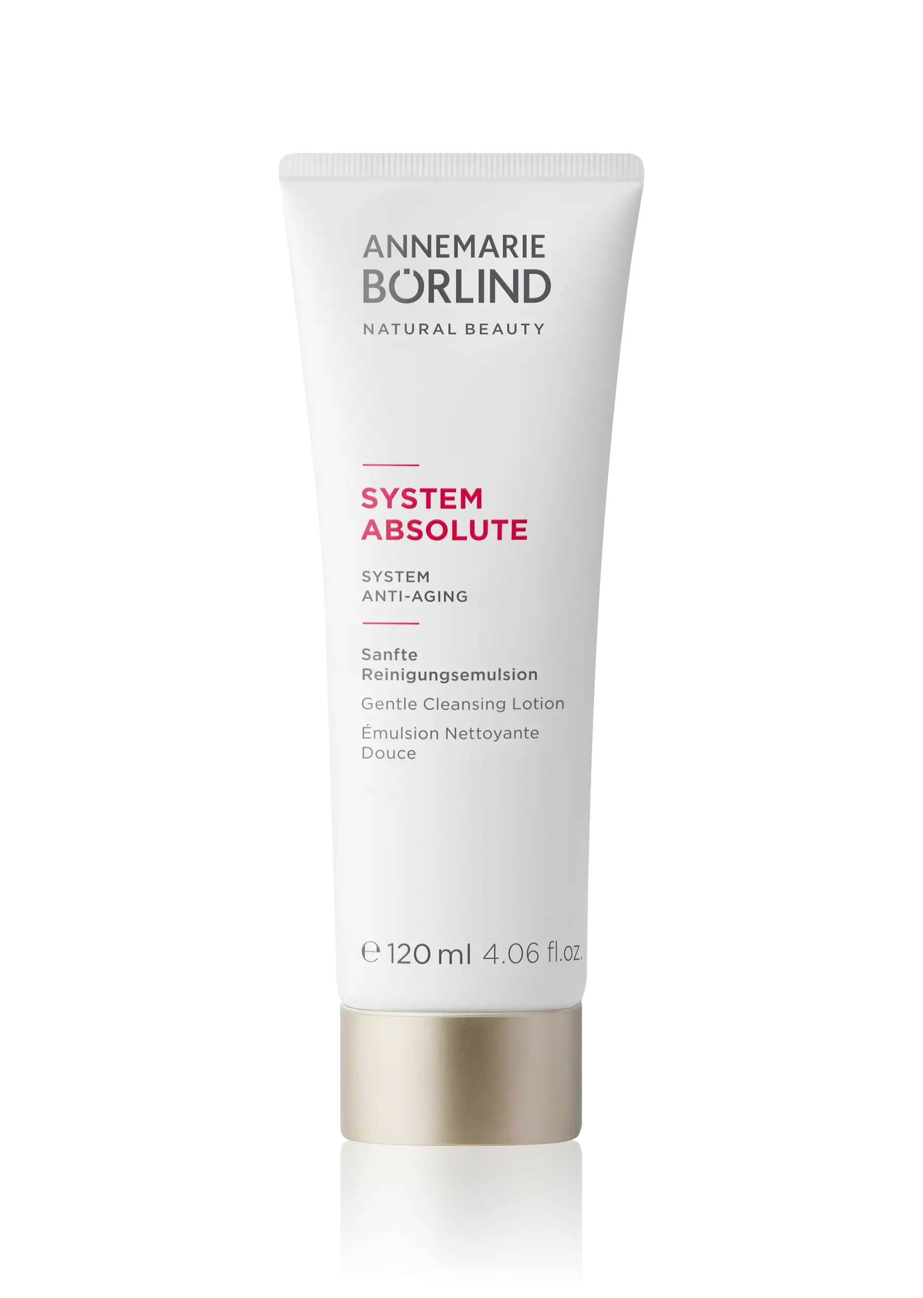 Gentle Cleansing Lotion ANNEMARIE BÖRLIND SYSTEM ABSOLUTE sanfte Reinigungsemulsion 120 ml Tube, Anti-Aging Pflege