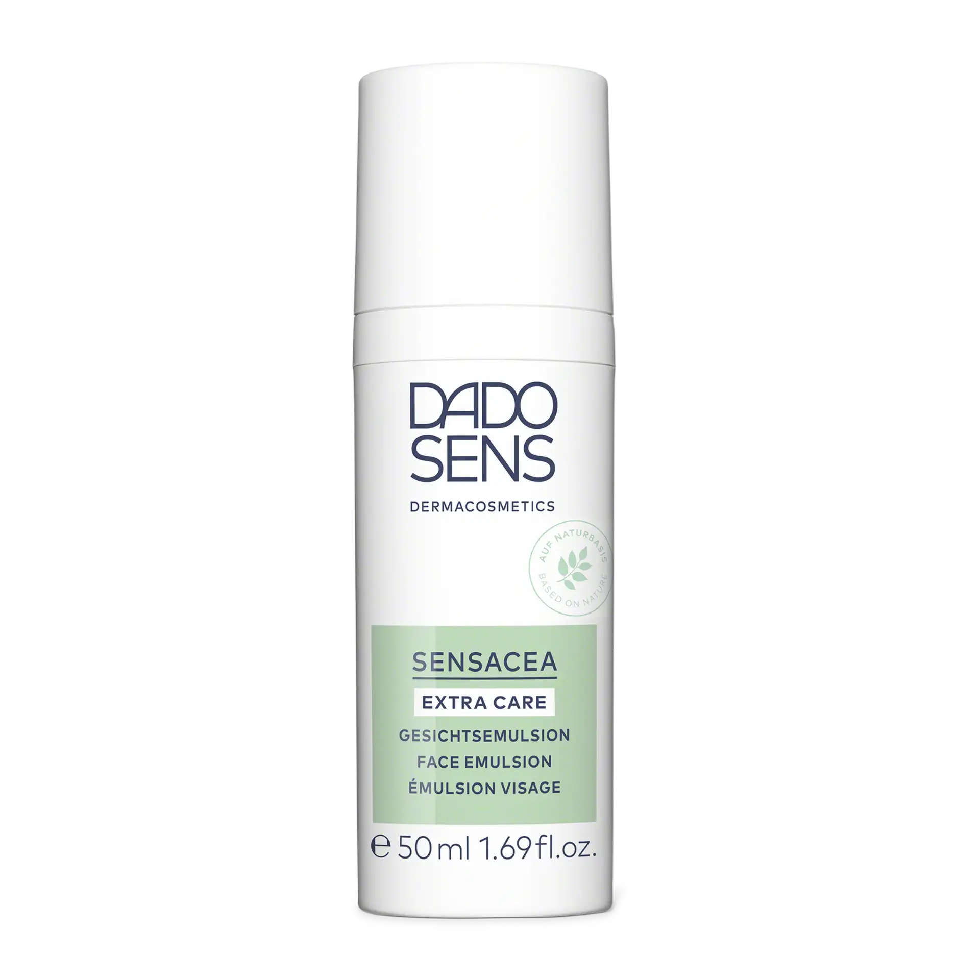EXTRA CARE ÉMULSION VISAGE DADO SENS SENSACEA Extra Care Gesichtsemulsion im 50-ml-Spender für empfindliche Haut