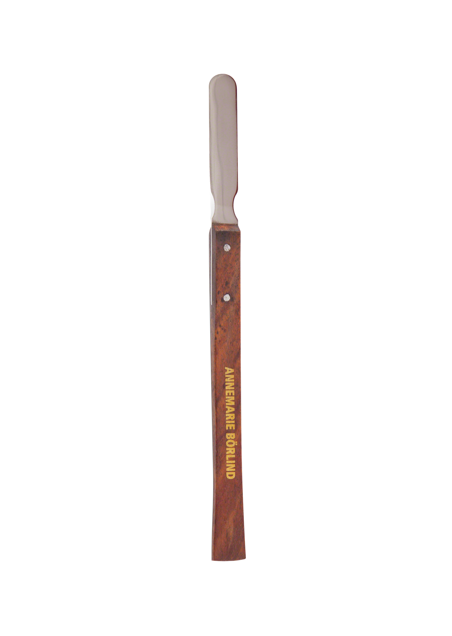Cremespatel ANNEMARIE BÖRLIND Cremespachtel mit Holzgriff und Metallspatel, schmal und lang