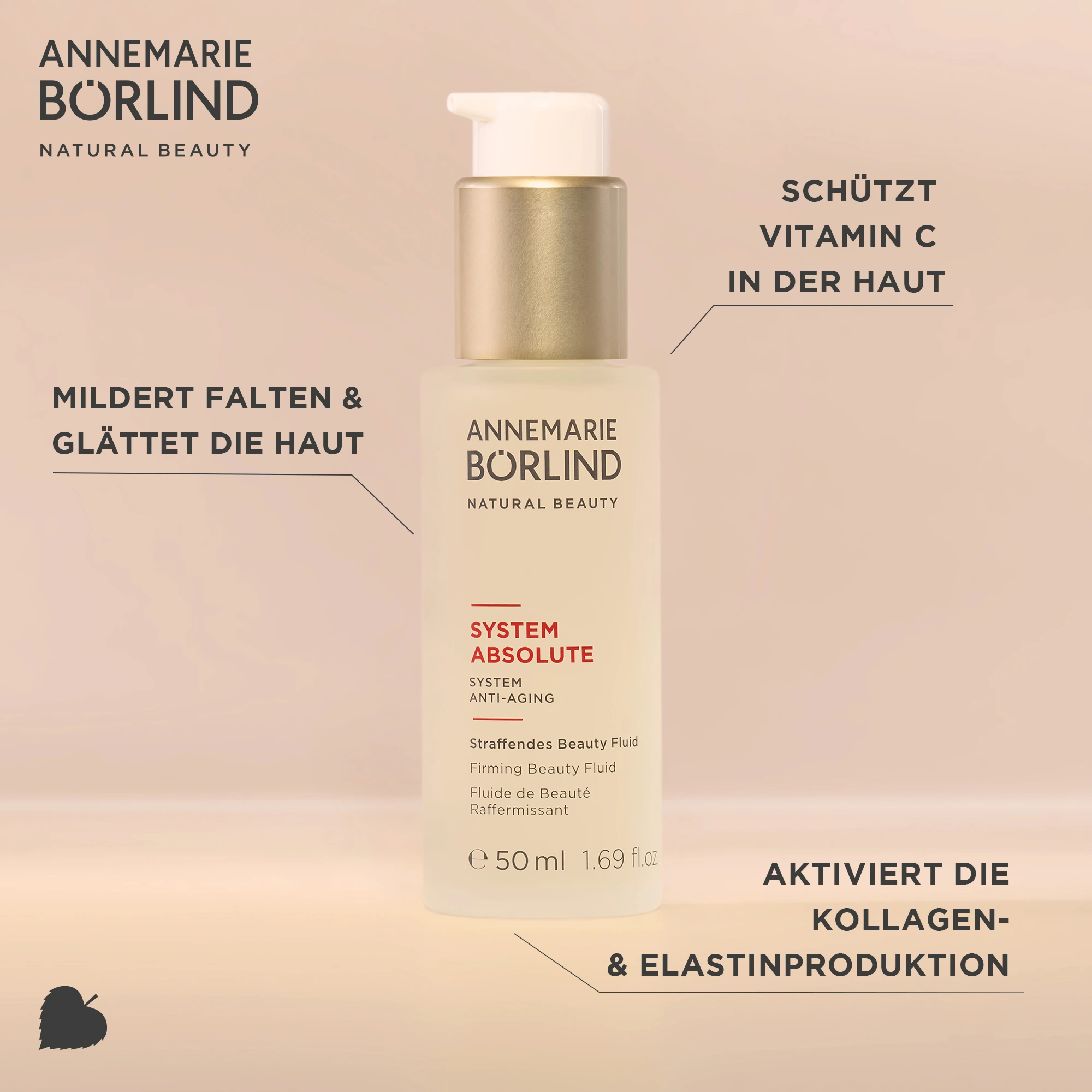 ANNEMARIE BÖRLIND System Absolute Straffendes Beauty Fluid mit Vitamin C, Kollagen- und Elastinaktivierung