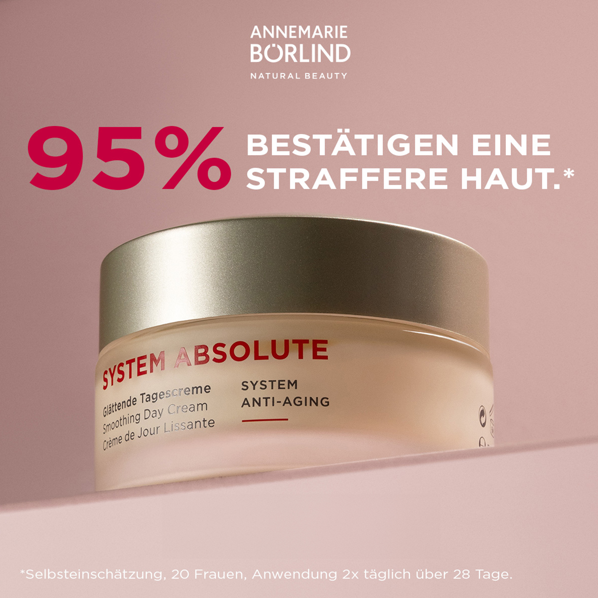 ANNEMARIE BÖRLIND SYSTEM ABSOLUTE glättende Tagescreme mit Anti-Aging-Effekt und 95 % strafferer Haut
