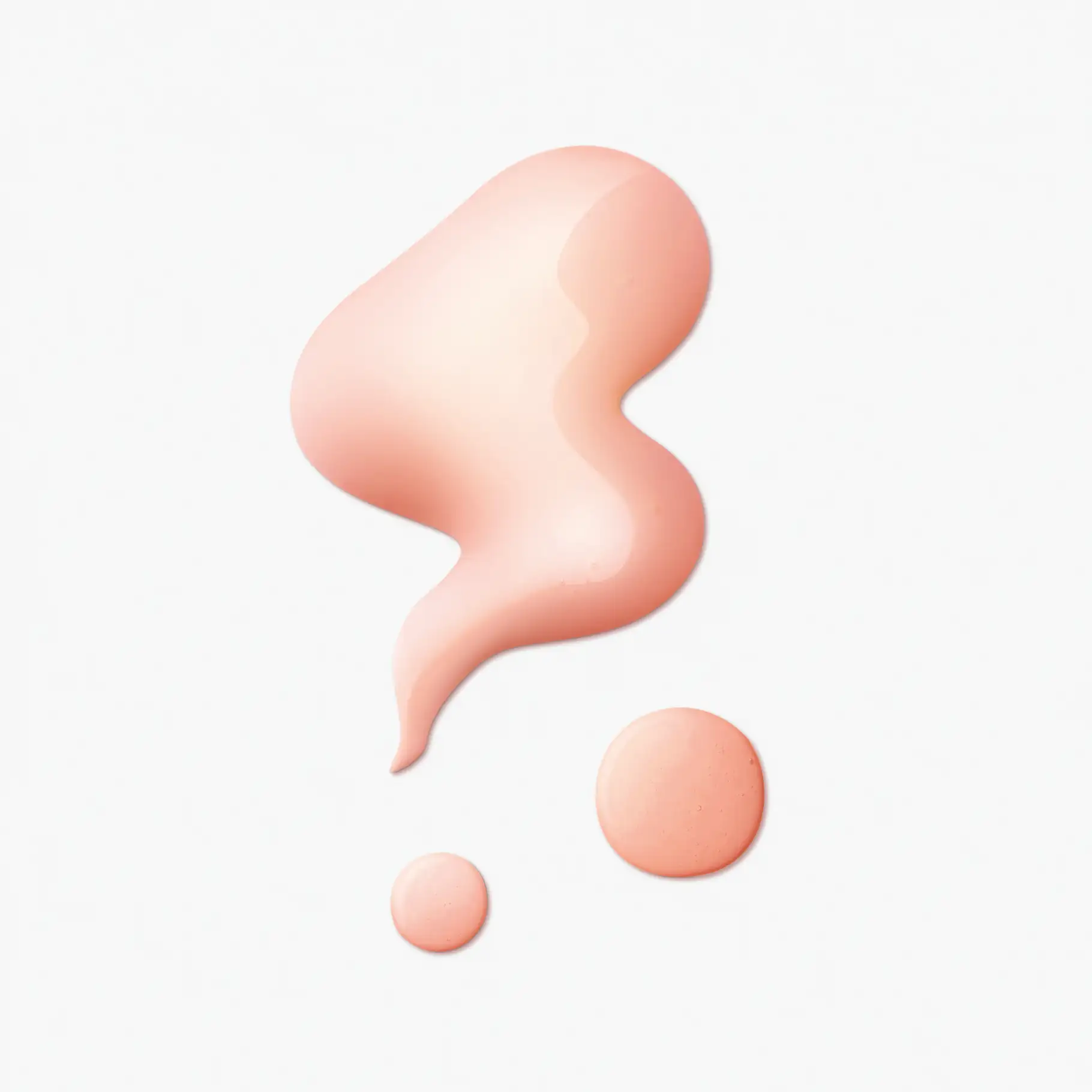 Roséfarbene, cremige Textur der BÖRLIND Rosentau schützenden Gesichtslotion auf weißem Hintergrund