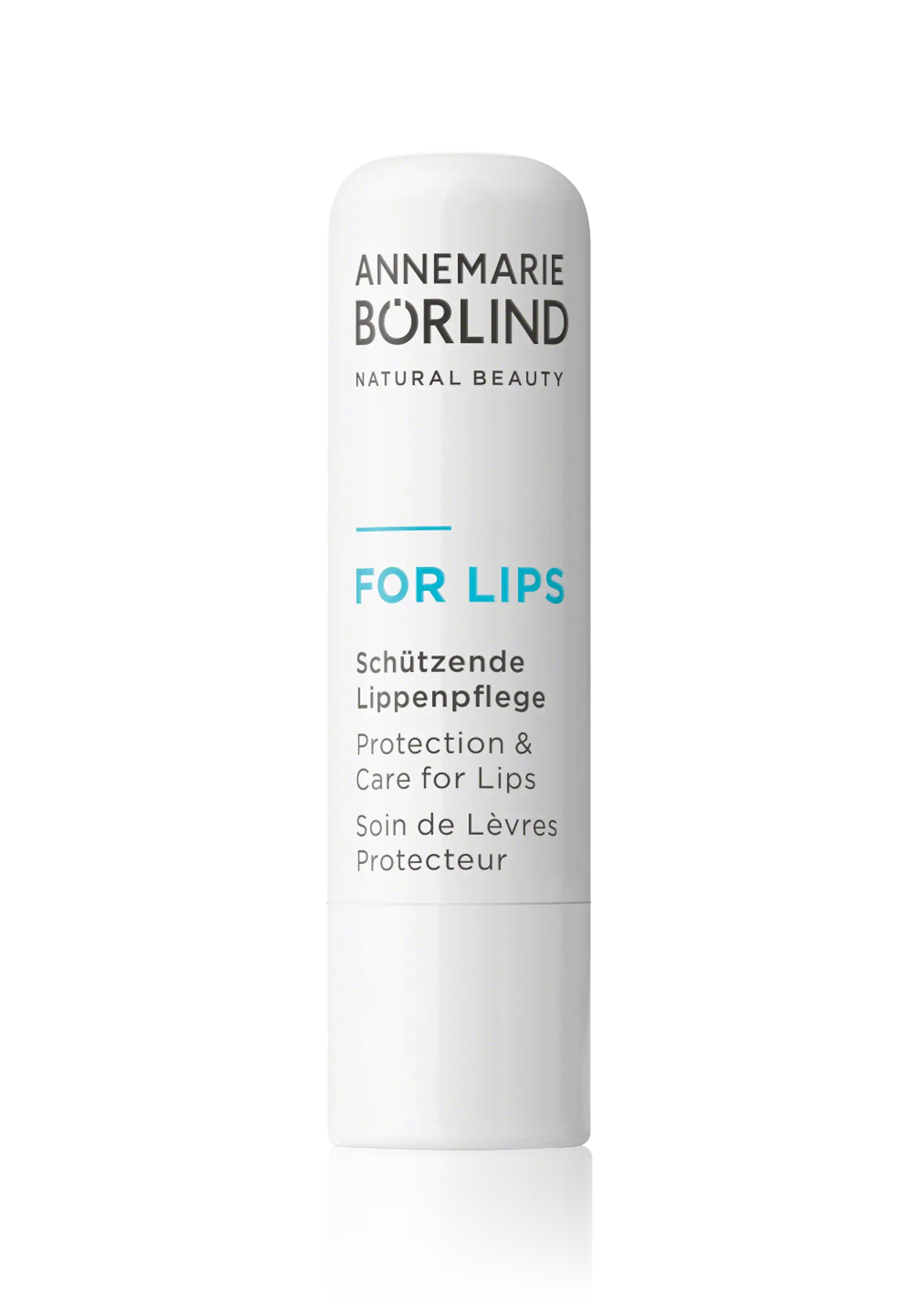 FOR LIPS ANNEMARIE BÖRLIND FOR LIPS schützende Lippenpflege in weißem Stift mit blauem Schriftzug