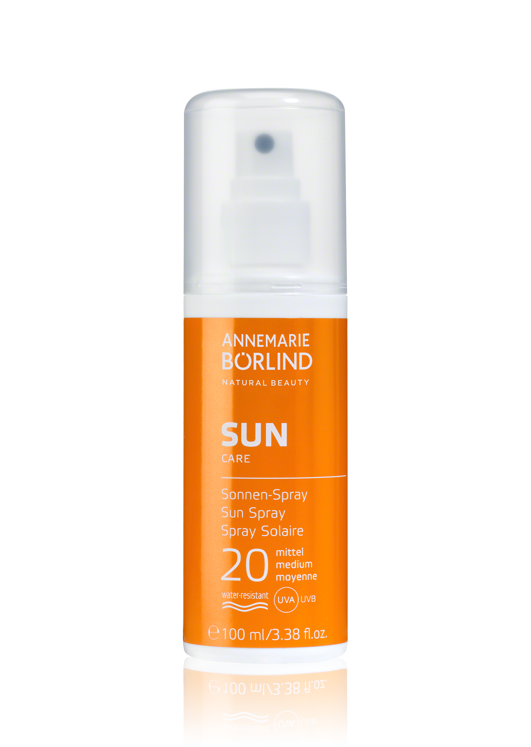 Sun Spray SPF 20 ANNEMARIE BÖRLIND SUN Care Sonnen-Spray LSF 20, wasserfest, 100 ml Flasche mit Sprühkopf