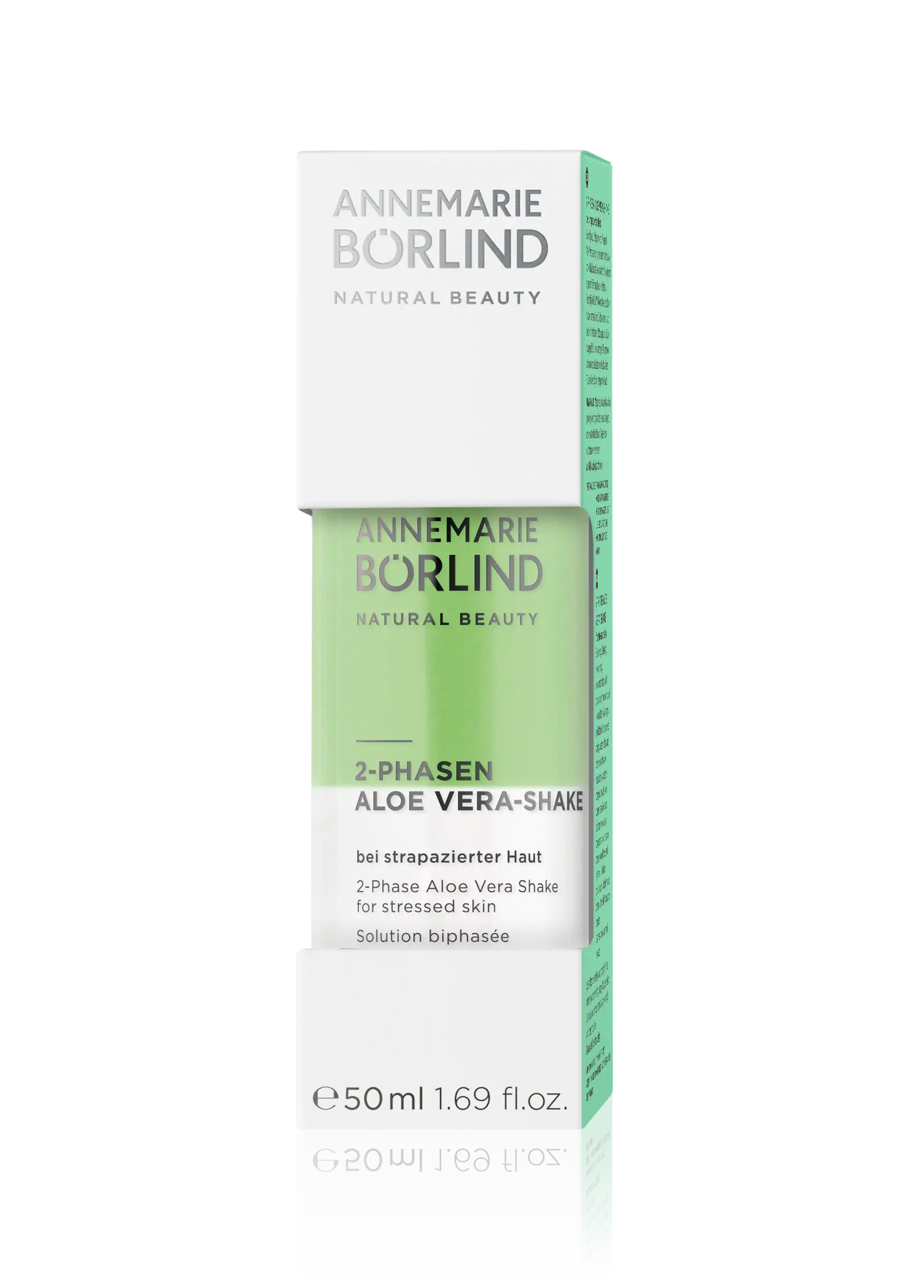 ANNEMARIE BÖRLIND 2-Phasen Aloe Vera Shake für strapazierte Haut, 50 ml in transparenter Flasche