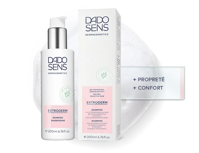 DADO SENS EXTRODERM Shampoo für trockene, sensible Haut, 200 ml, mit beruhigender Wirkung