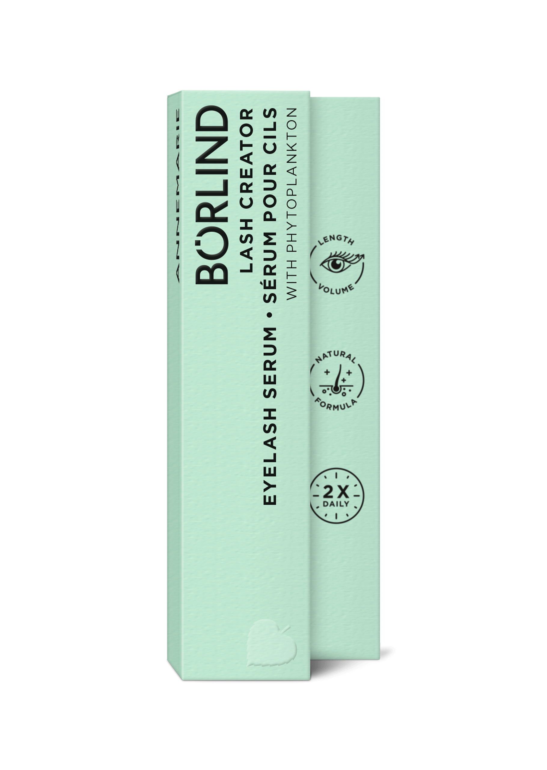 BÖRLIND Lash Creator Wimpernserum mit Phytoplankton, natürliche Formel, 2x täglich anwenden, 5 ml Faltschachtel