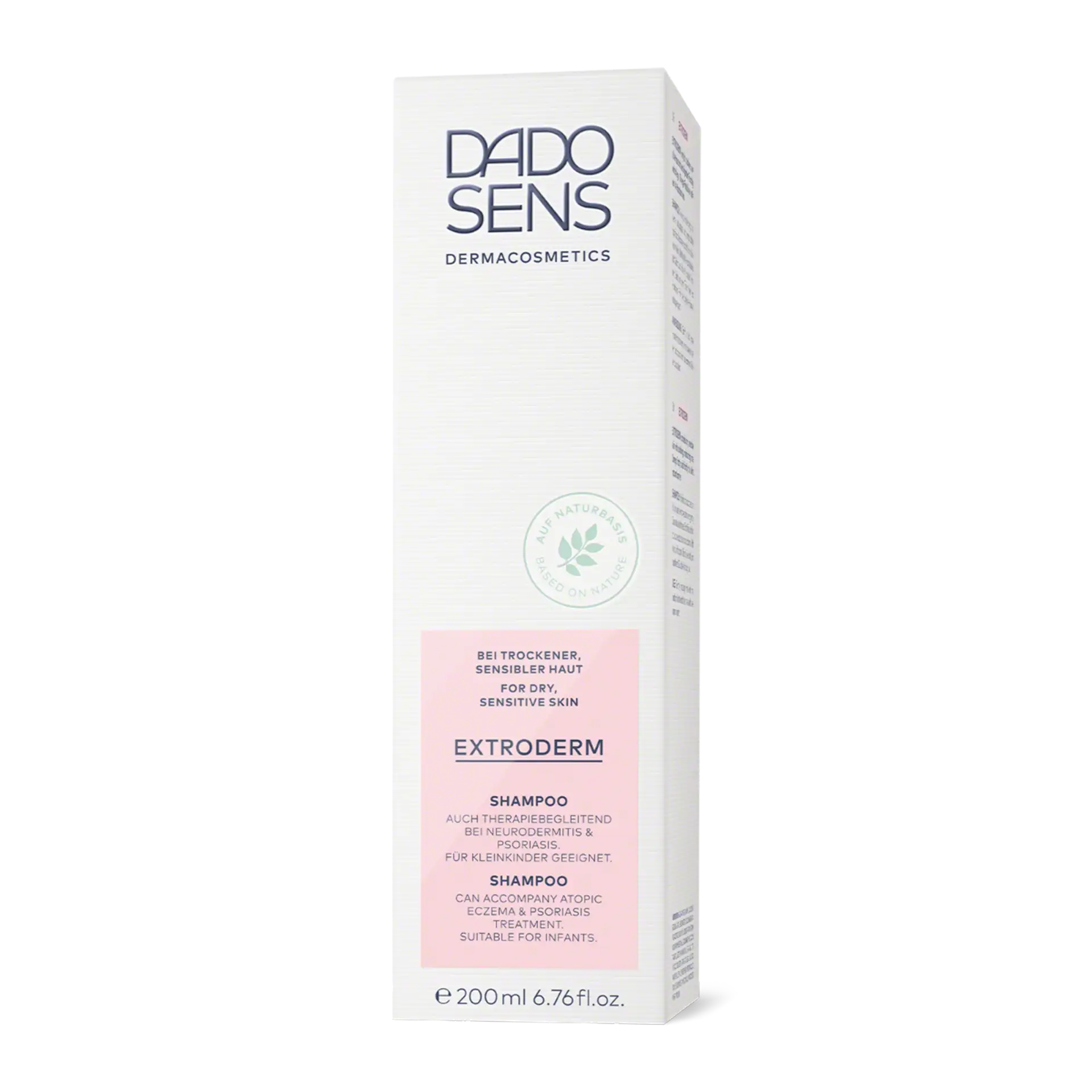 DADO SENS EXTRODERM Shampoo für trockene, sensible Haut, auch bei Neurodermitis und Psoriasis, 200 ml