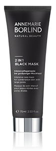 ANNEMARIE BÖRLIND 2 IN 1 BLACK MASK intensivreinigende Maske in schwarzer Tube, 75 ml