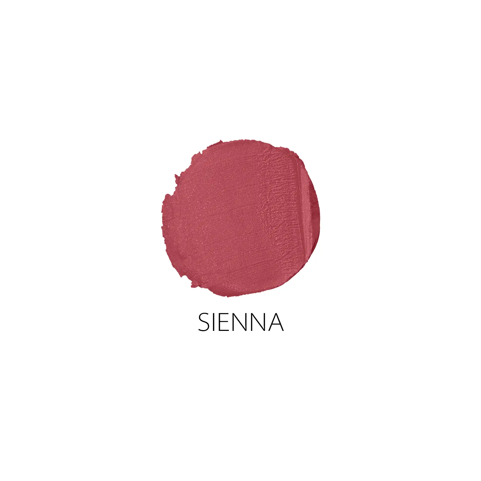 ANNEMARIE BÖRLIND Lippenstiftfarbe Sienna als cremiger Farbauftrag auf weißem Hintergrund