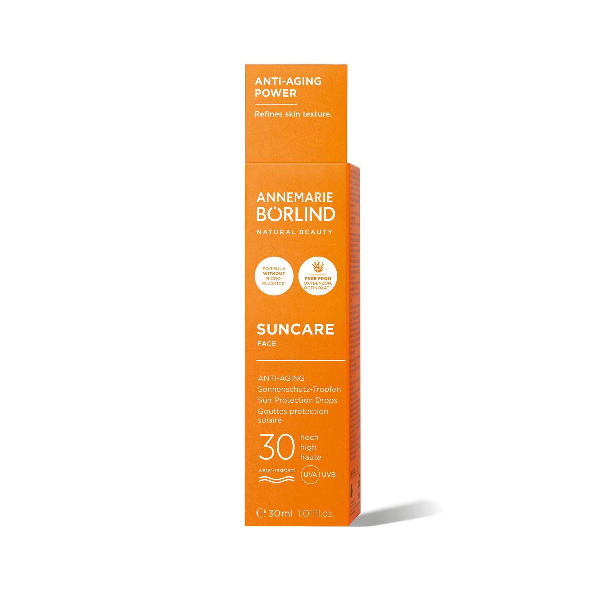 ANNEMARIE BÖRLIND Suncare Face Anti-Aging Sonnenschutz-Tropfen LSF 30, wasserfest, 30 ml