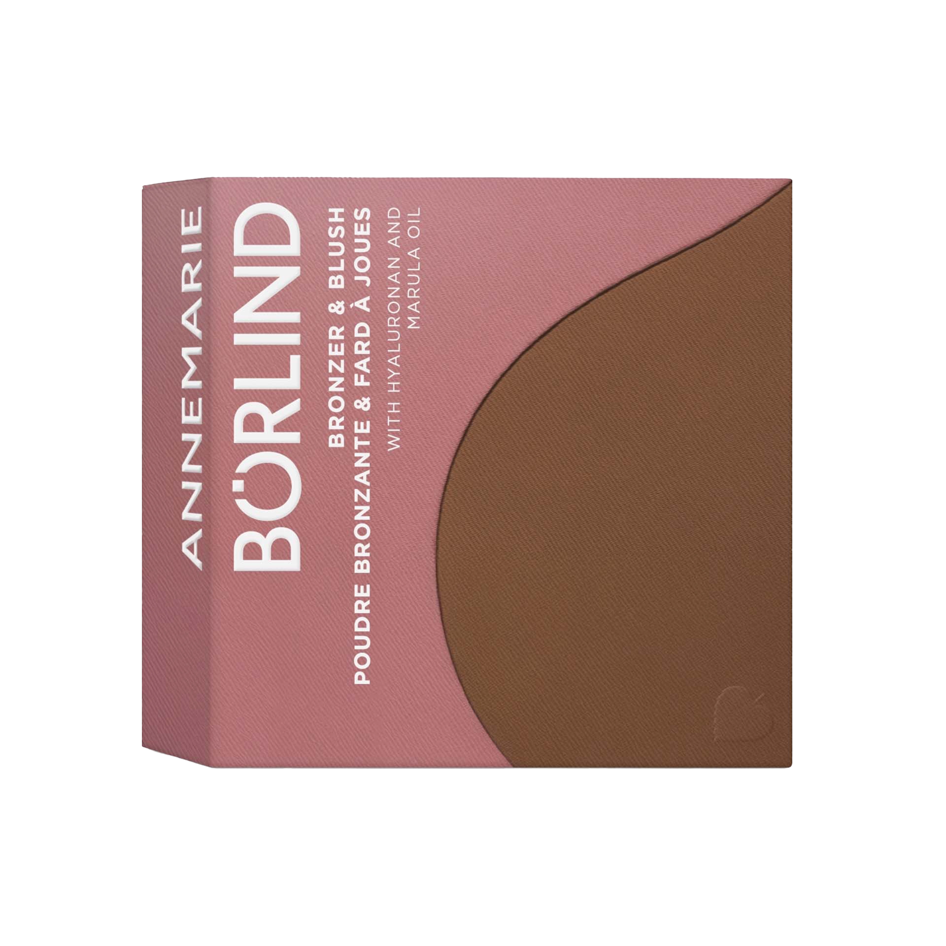 ANNEMARIE BÖRLIND Bronzer & Blush Puder mit Hyaluronan und Marulaöl in rosa-brauner Verpackung