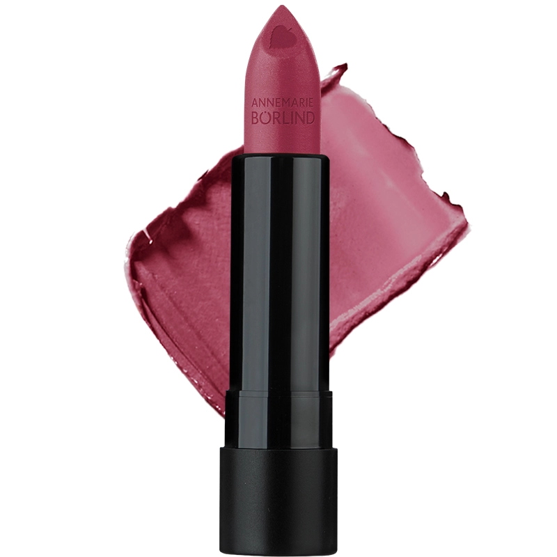 ANNEMARIE BÖRLIND Lippenstift Rosewood – elegante Lippen schminken ANNEMARIE BÖRLIND Lippenstift Rosewood mit Texturswatch – Lippen schminken