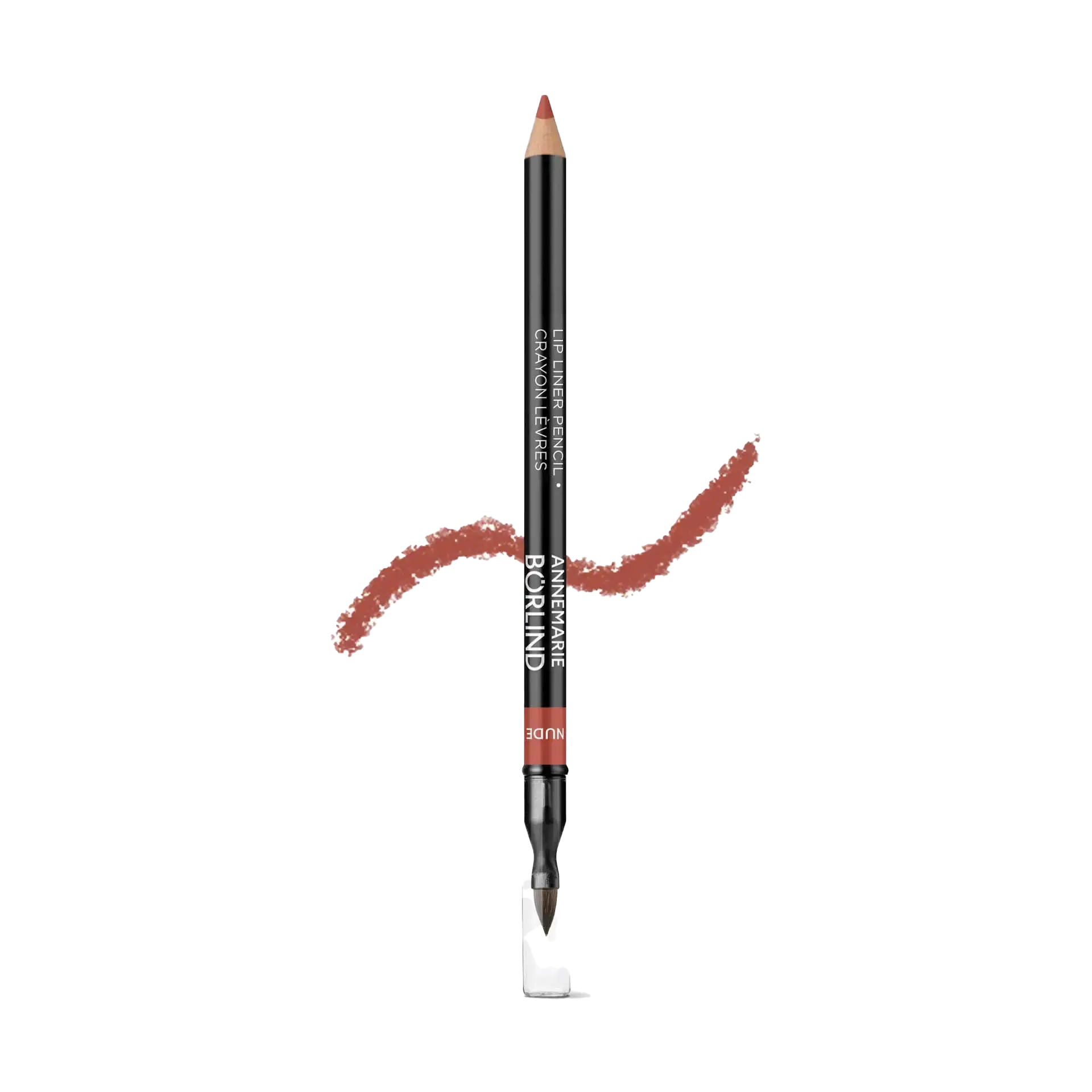LIP LINER PENCIL NUDE ANNEMARIE BÖRLIND Lip Liner Pencil in Nude mit integriertem Pinsel und Farbmuster