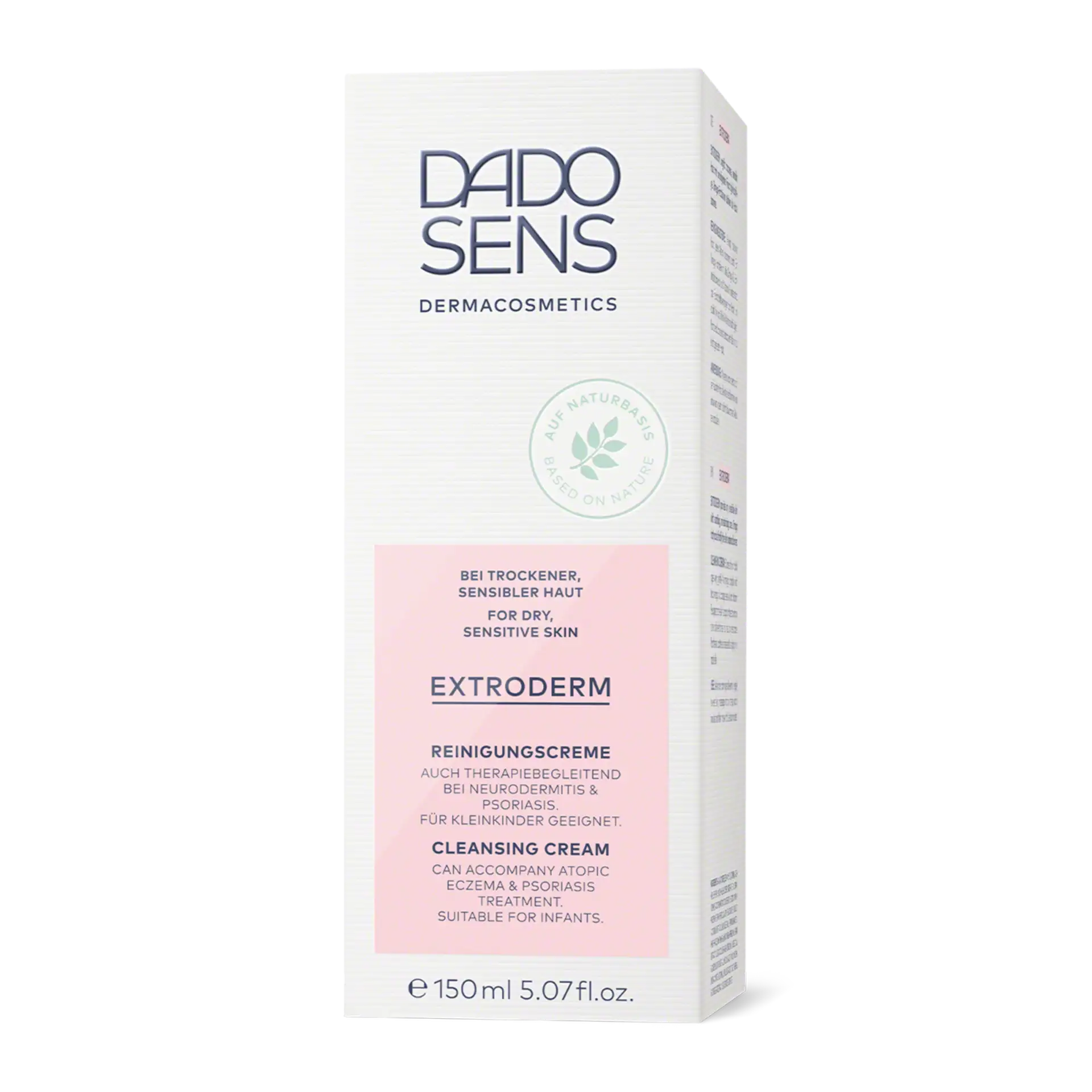 DADO SENS EXTRODERM Reinigungscreme für trockene, sensible Haut, auch bei Neurodermitis und Psoriasis, 150 ml