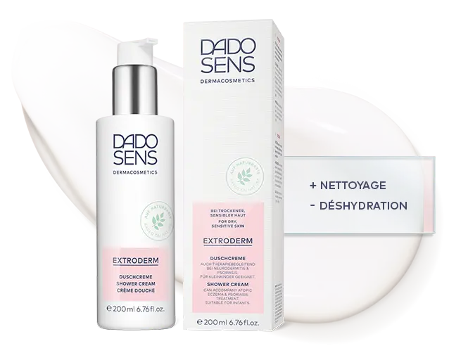DADO SENS EXTRODERM Duschcreme 200 ml für trockene, sensible Haut mit Pflegewirkung gegen Austrocknung