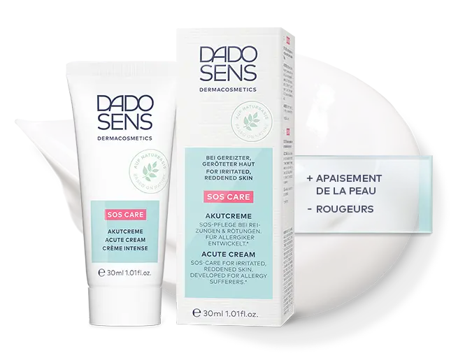 DADO SENS SOS CARE Akutcreme 30 ml für gereizte, gerötete Haut, SOS-Pflege bei Rötungen und Allergien