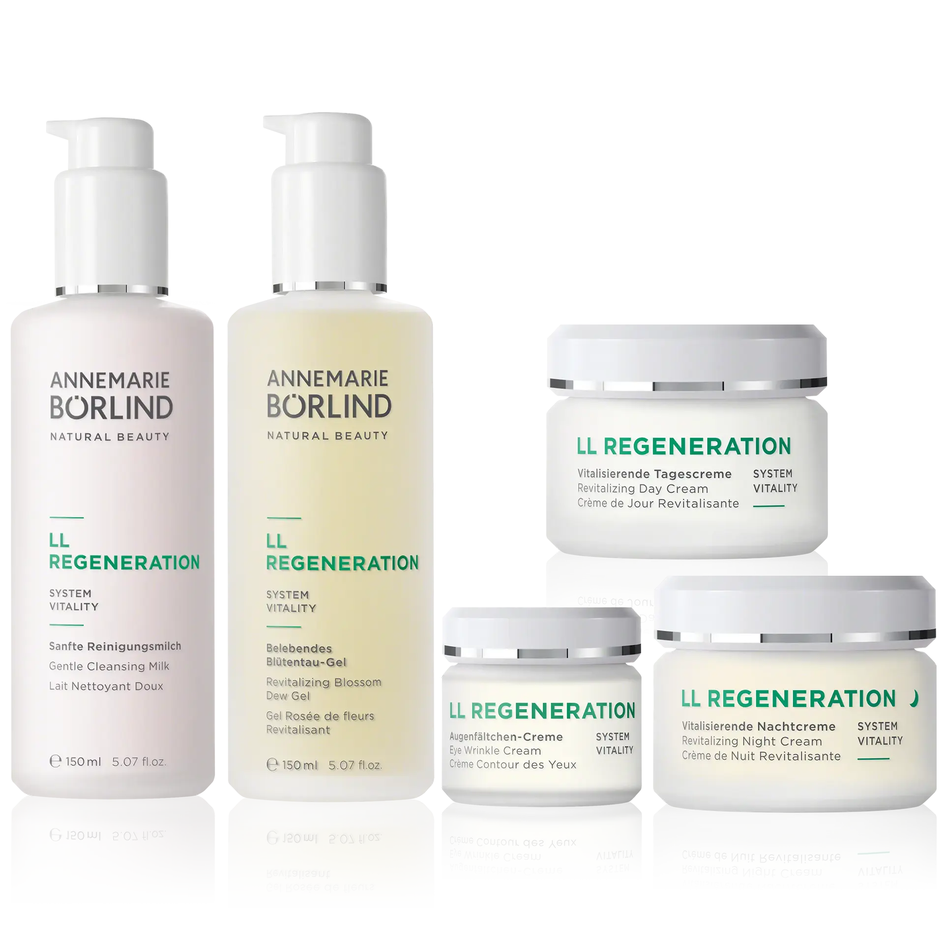 LL REGENERATION Care set ANNEMARIE BÖRLIND LL REGENERATION Pflegeset mit Reinigungsmilch, Blütentau-Gel, Tages-, Nacht- und Augencreme