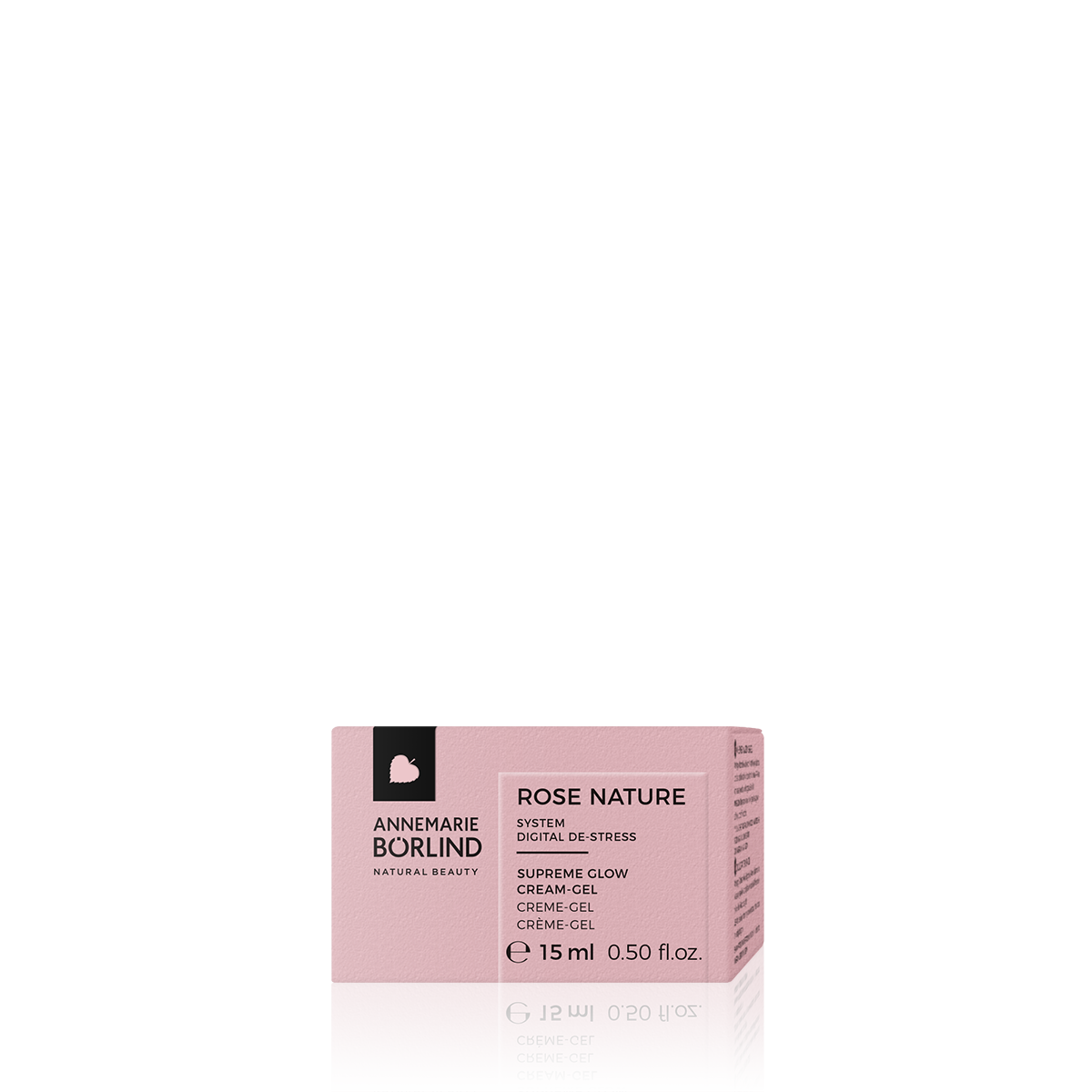 ANNEMARIE BÖRLIND ROSE NATURE Supreme Glow Creme-Gel 15 ml in rosa Faltschachtel