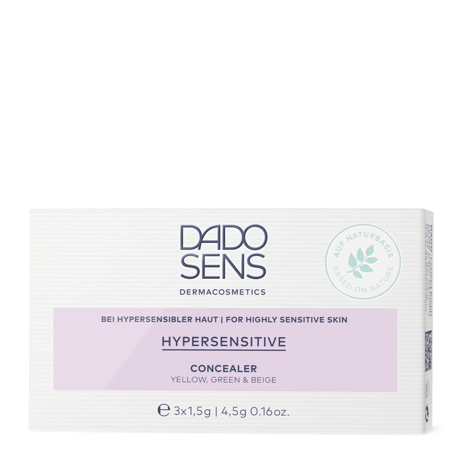DADO SENS Hypersensitive Concealer 3er Set in Gelb, Grün und Beige für sehr empfindliche Haut