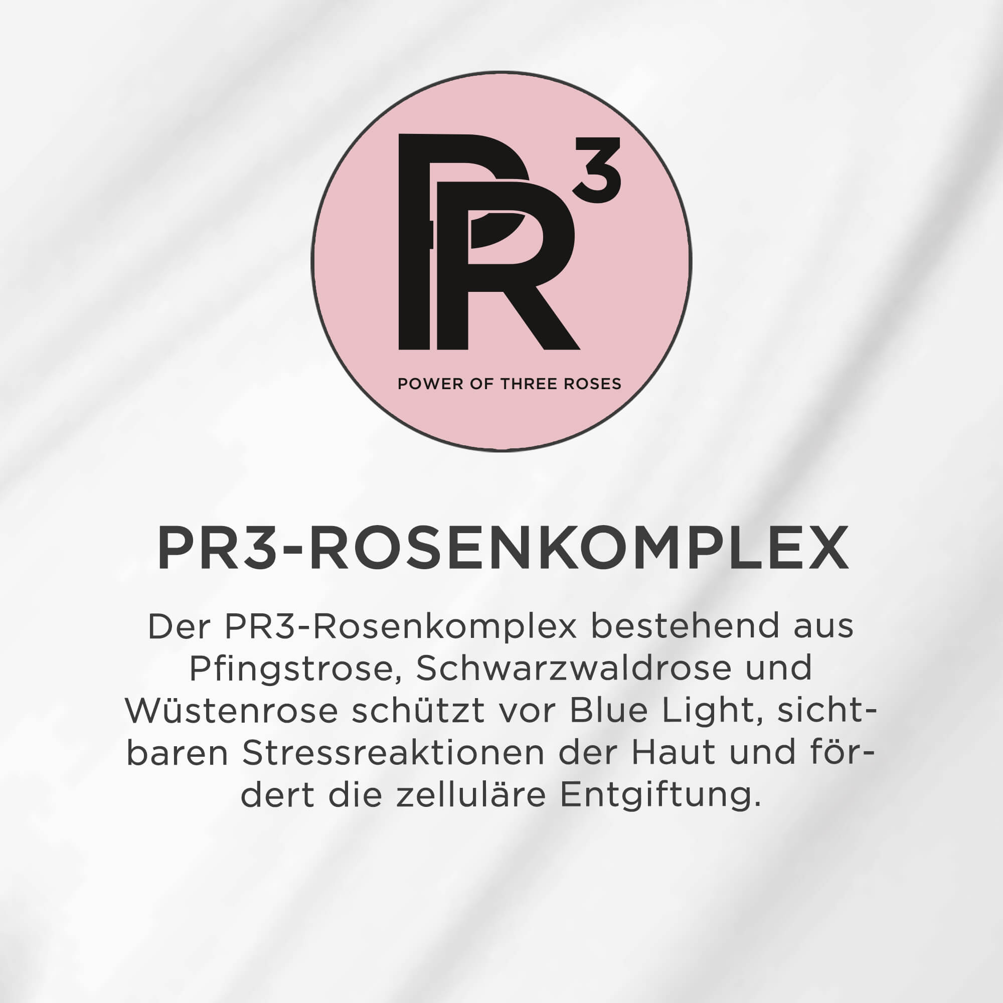 PR3-Rosenkomplex mit Pfingstrose, Schwarzwaldrose und Wüstenrose schützt vor Blue Light und Stressreaktionen