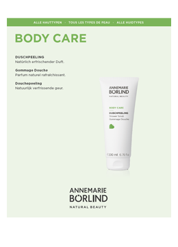ANNEMARIE BÖRLIND Body Care Duschpeeling mit natürlichem, erfrischendem Duft, 200 ml Tube