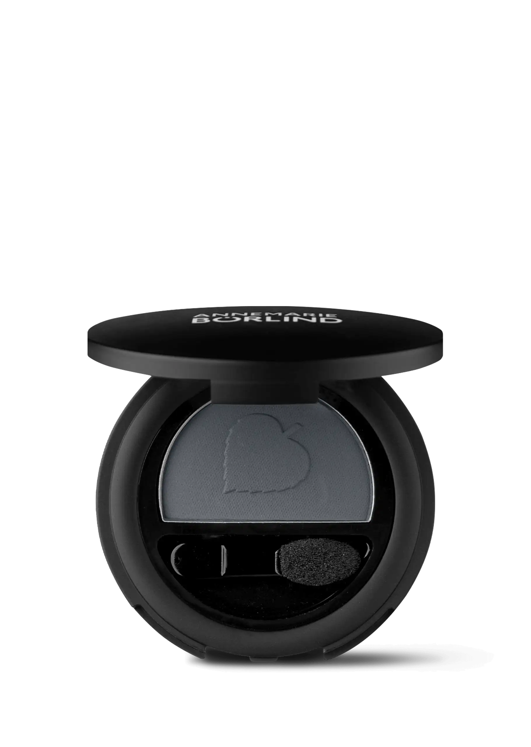 ANNEMARIE BÖRLIND matter Lidschatten in Graphite mit Applikator in runder schwarzer Dose