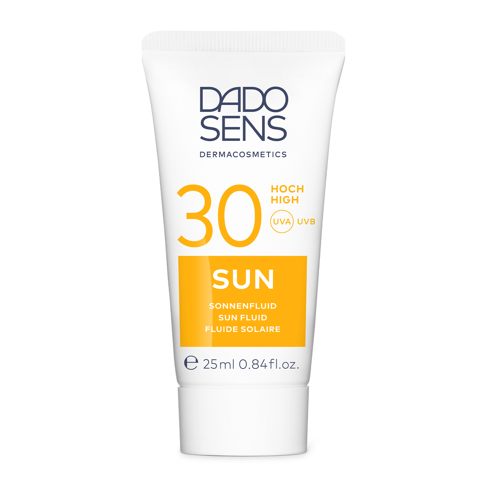 DADO SENS SUN Sonnenfluid LSF 30, 25 ml Tube, hoher UVA- und UVB-Schutz