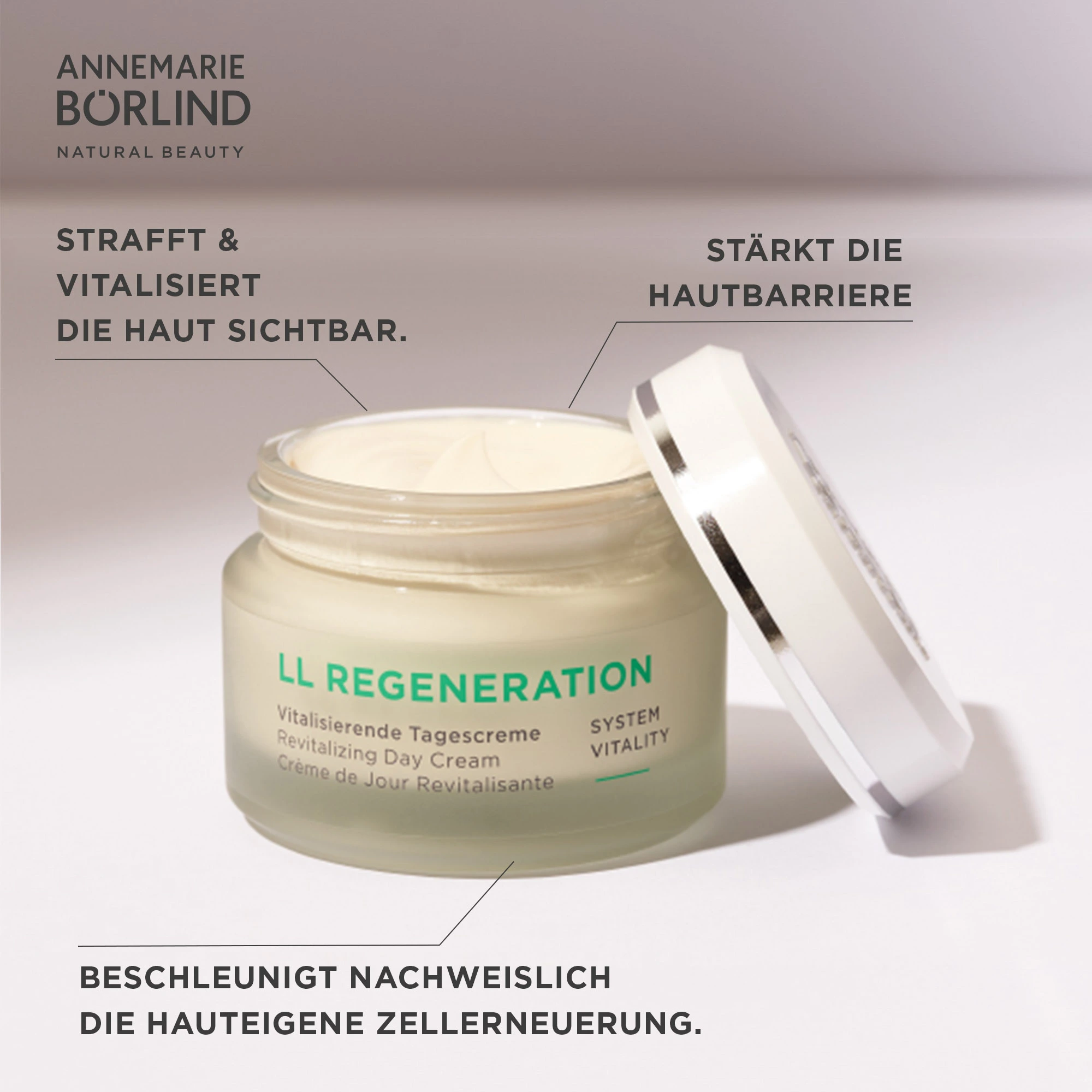 ANNEMARIE BÖRLIND LL REGENERATION Vitalisierende Tagescreme mit Wirkung auf Hautstraffung und Hautbarriere