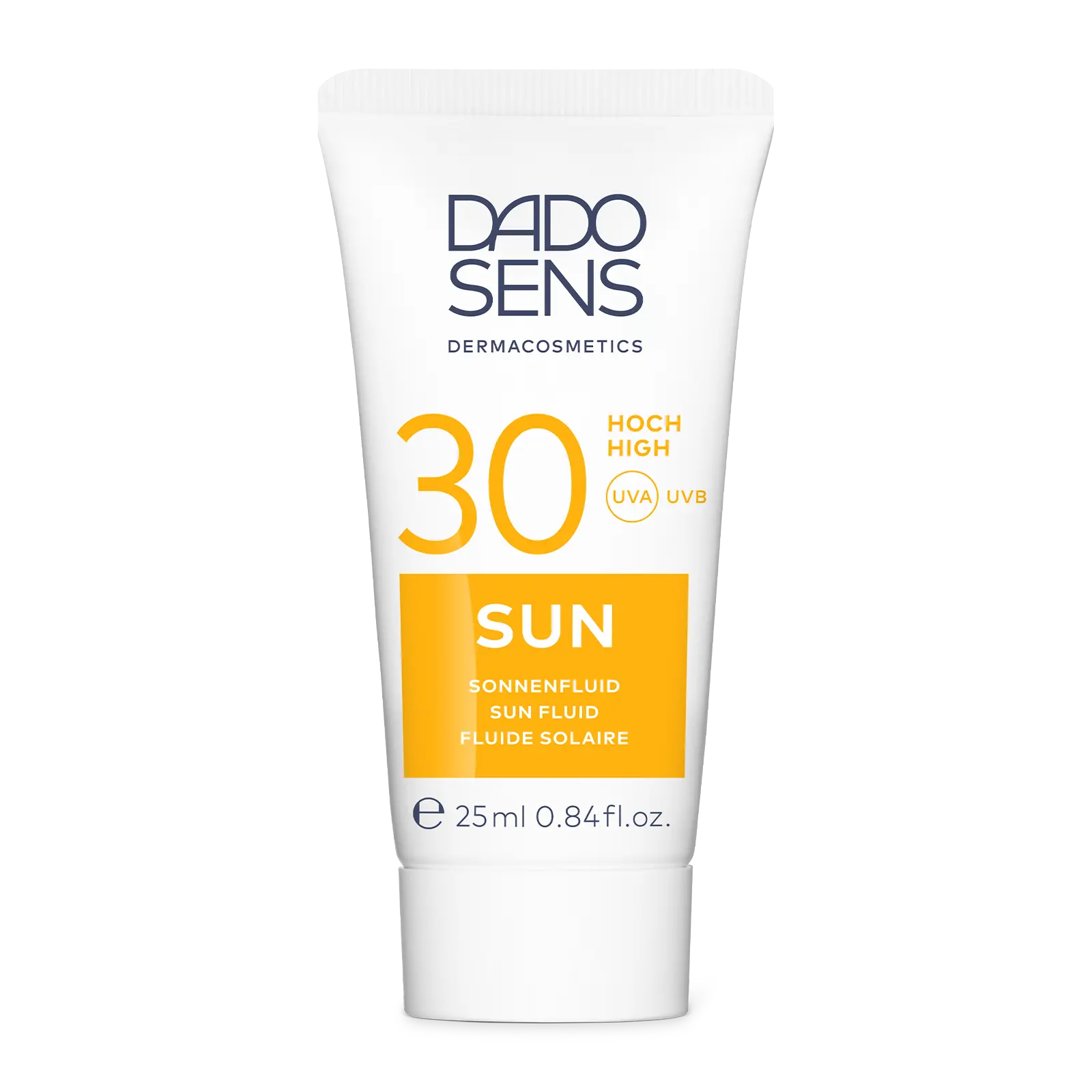 DADO SENS SUN Sonnenfluid LSF 30 mit UVA- und UVB-Schutz, 25 ml Tube