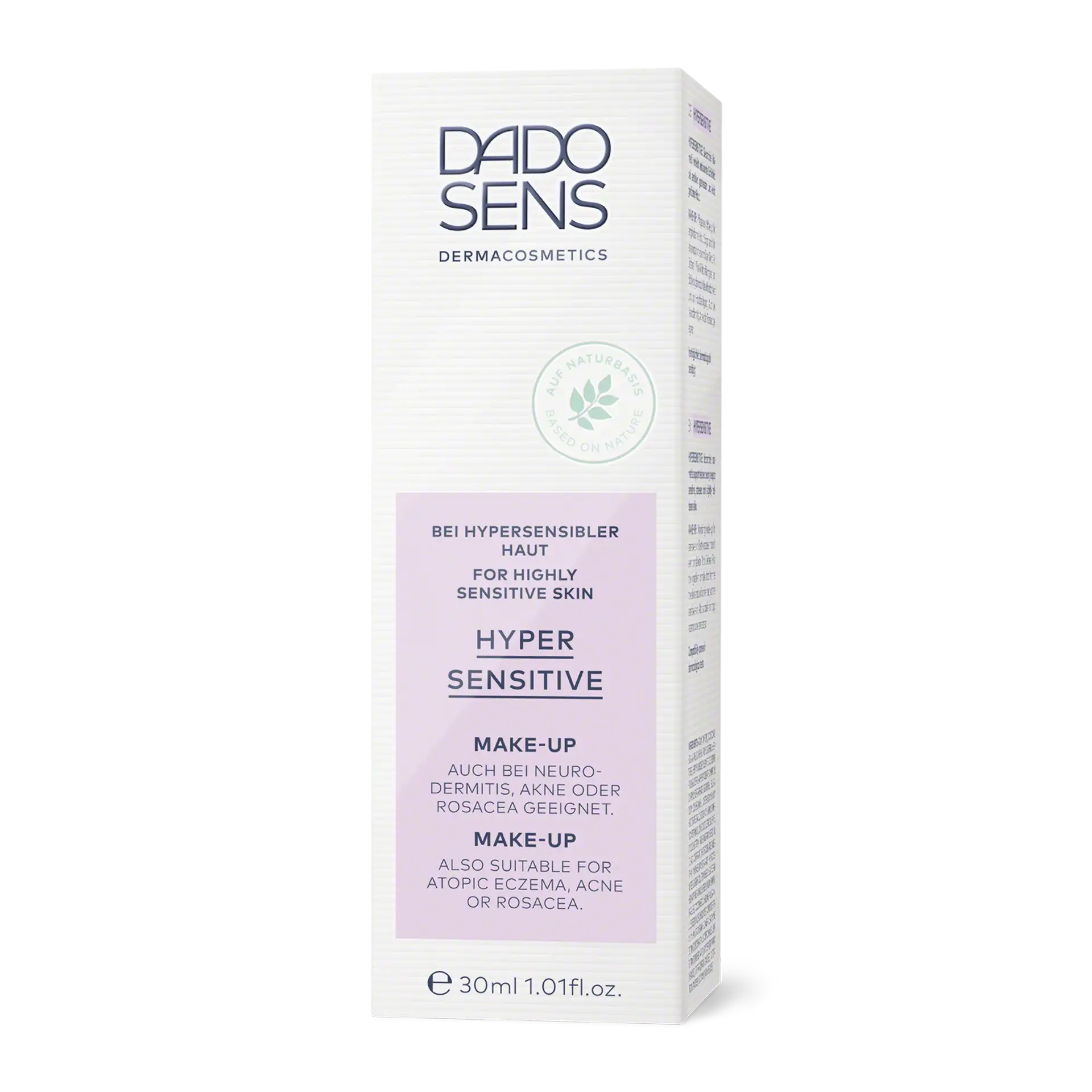 DADO SENS Hypersensitive Make-up 30 ml für sehr empfindliche Haut bei Neurodermitis, Akne, Rosacea