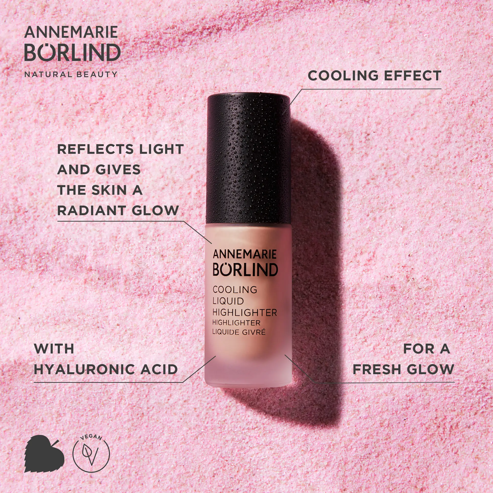 ANNEMARIE BÖRLIND Cooling Liquid Highlighter mit kühlendem Effekt und Hyaluronsäure für strahlenden Teint