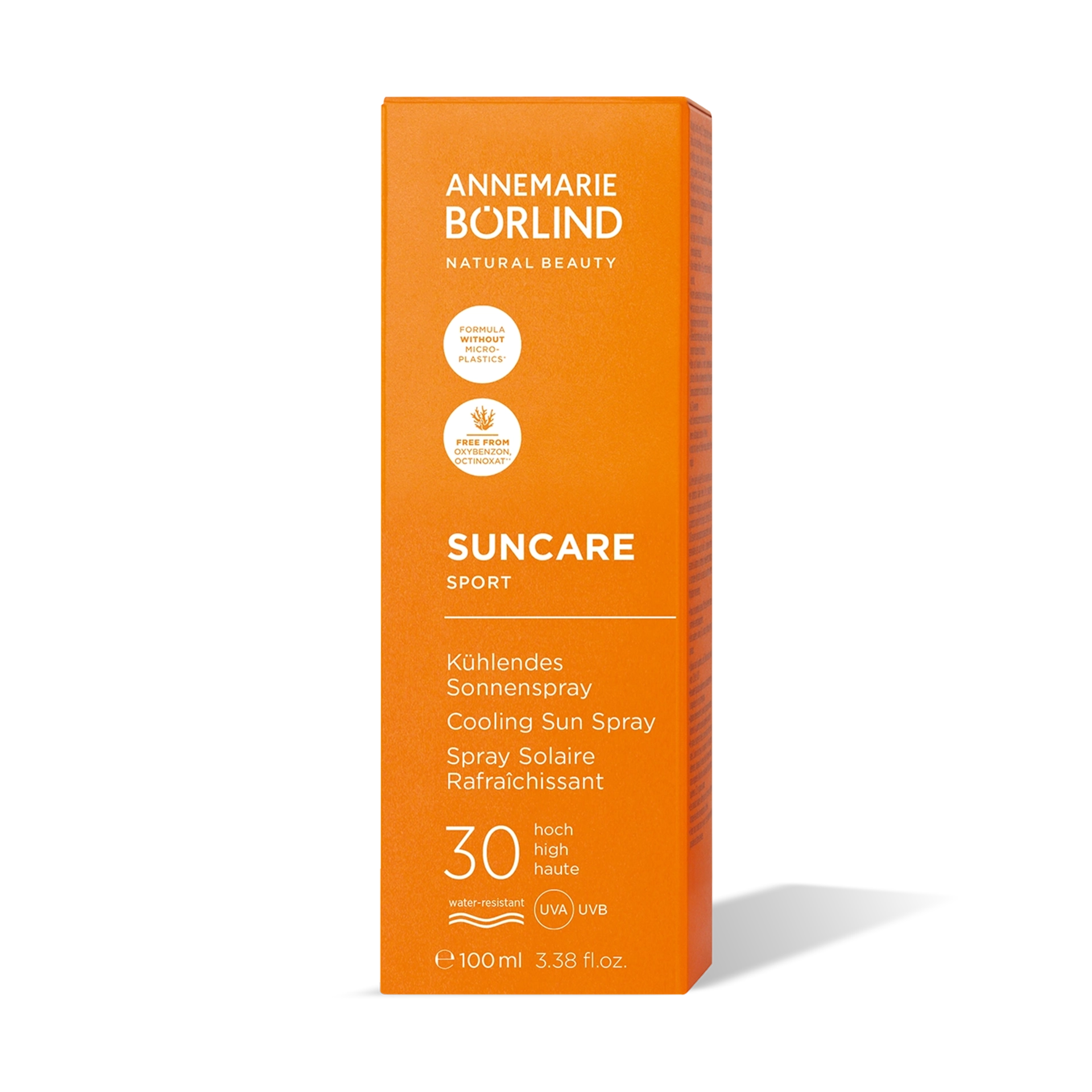 ANNEMARIE BÖRLIND Suncare Sport kühlendes Sonnenspray LSF 30, 100 ml, wasserfest