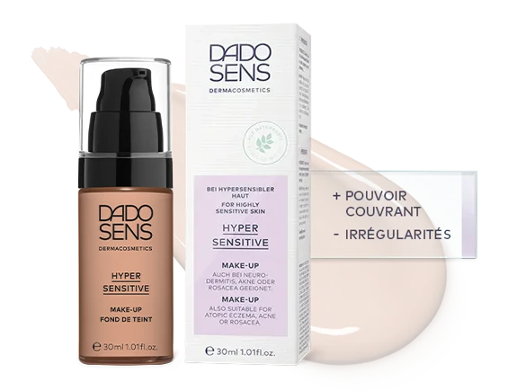 DADO SENS Hyper Sensitive Make-up für hochsensible Haut, 30 ml, mit hoher Deckkraft gegen Unregelmäßigkeiten