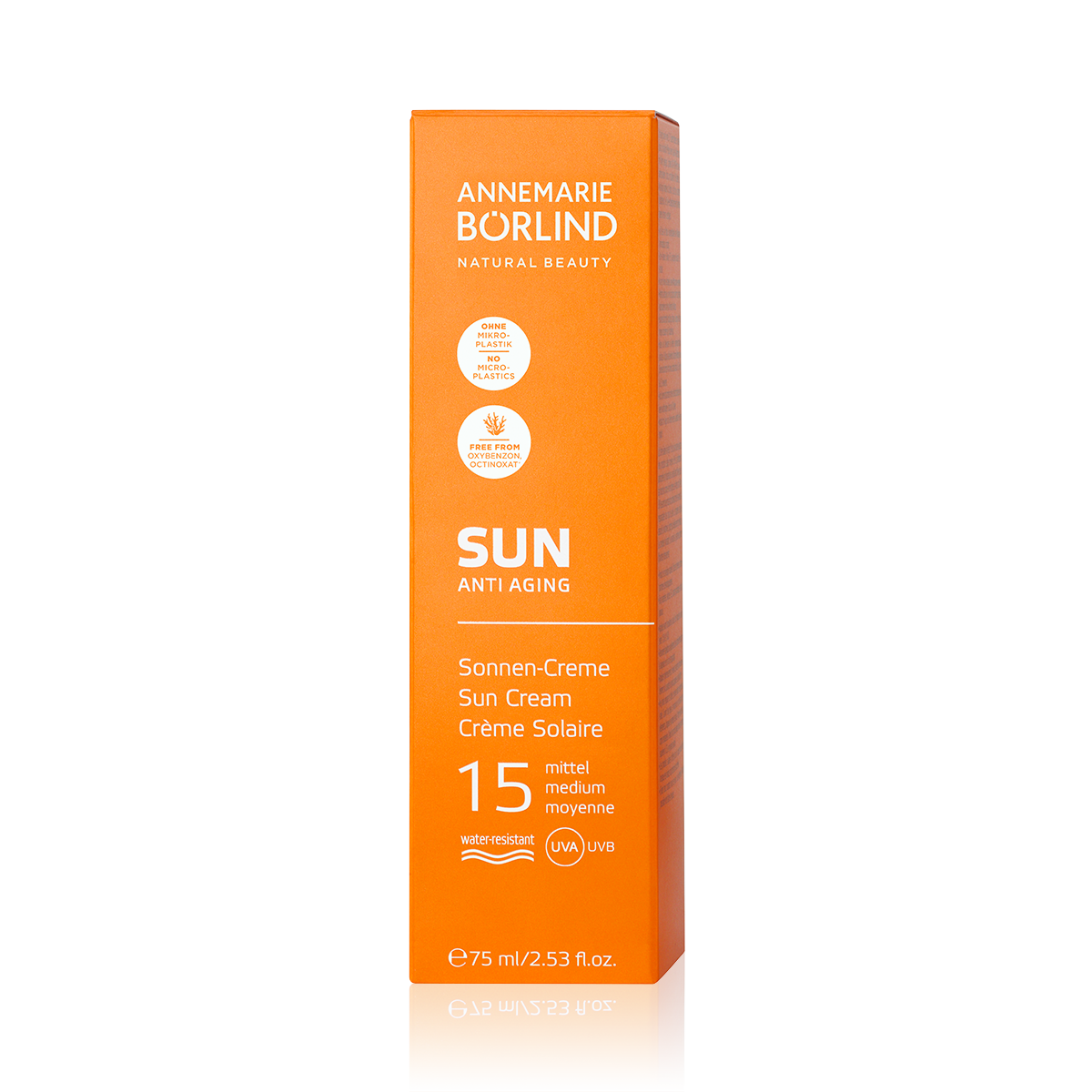 ANNEMARIE BÖRLIND SUN Anti Aging Sonnen-Creme LSF 15, 75 ml, wasserfest, ohne Mikroplastik