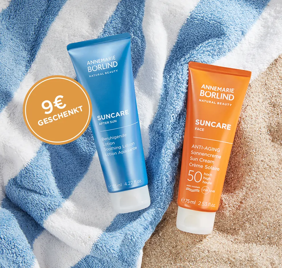 ANNEMARIE BÖRLIND Suncare After Sun Lotion und Anti-Aging Sonnencreme LSF 50 mit 9 € Geschenk
