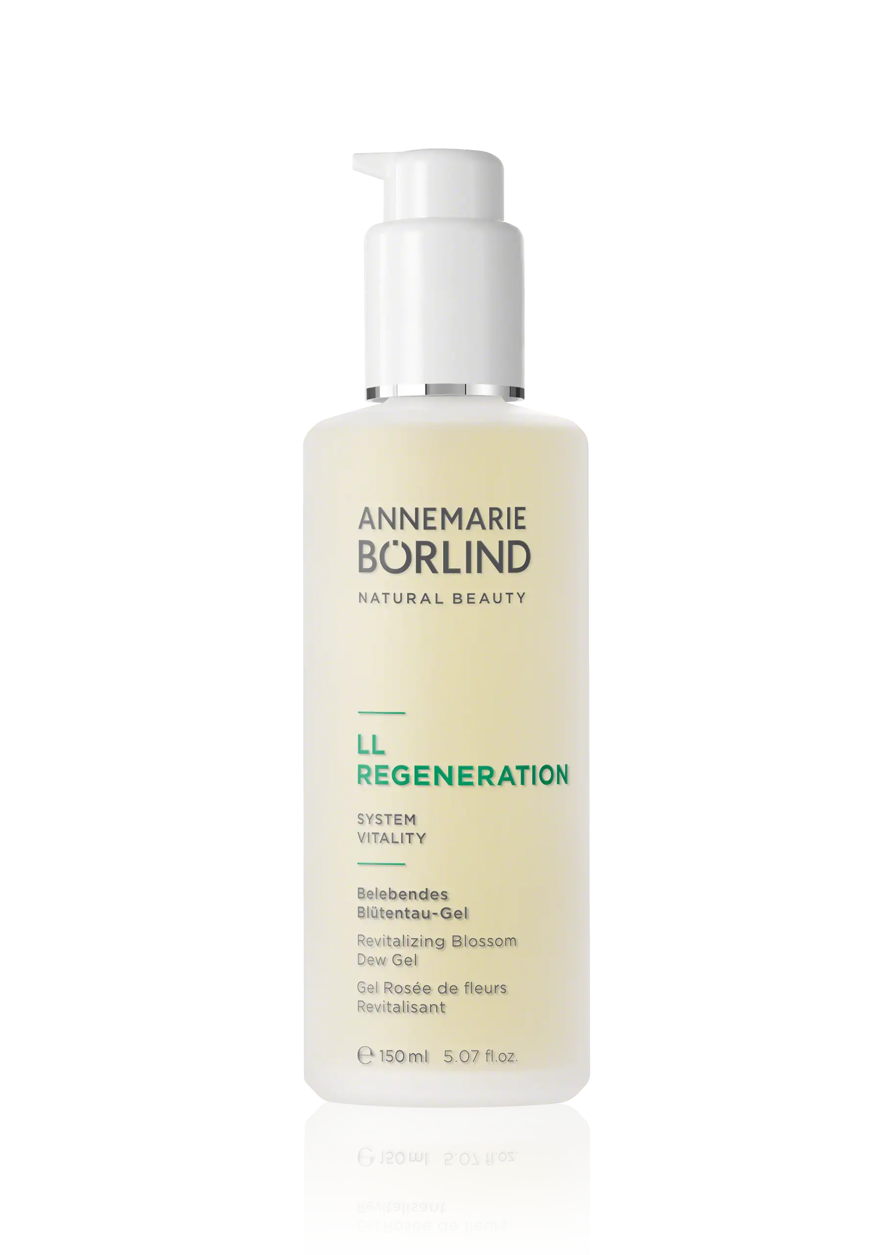 Revitalizing Blossom Dew Gel ANNEMARIE BÖRLIND LL REGENERATION belebendes Blütentau-Gel in 150 ml Pumpspenderflasche