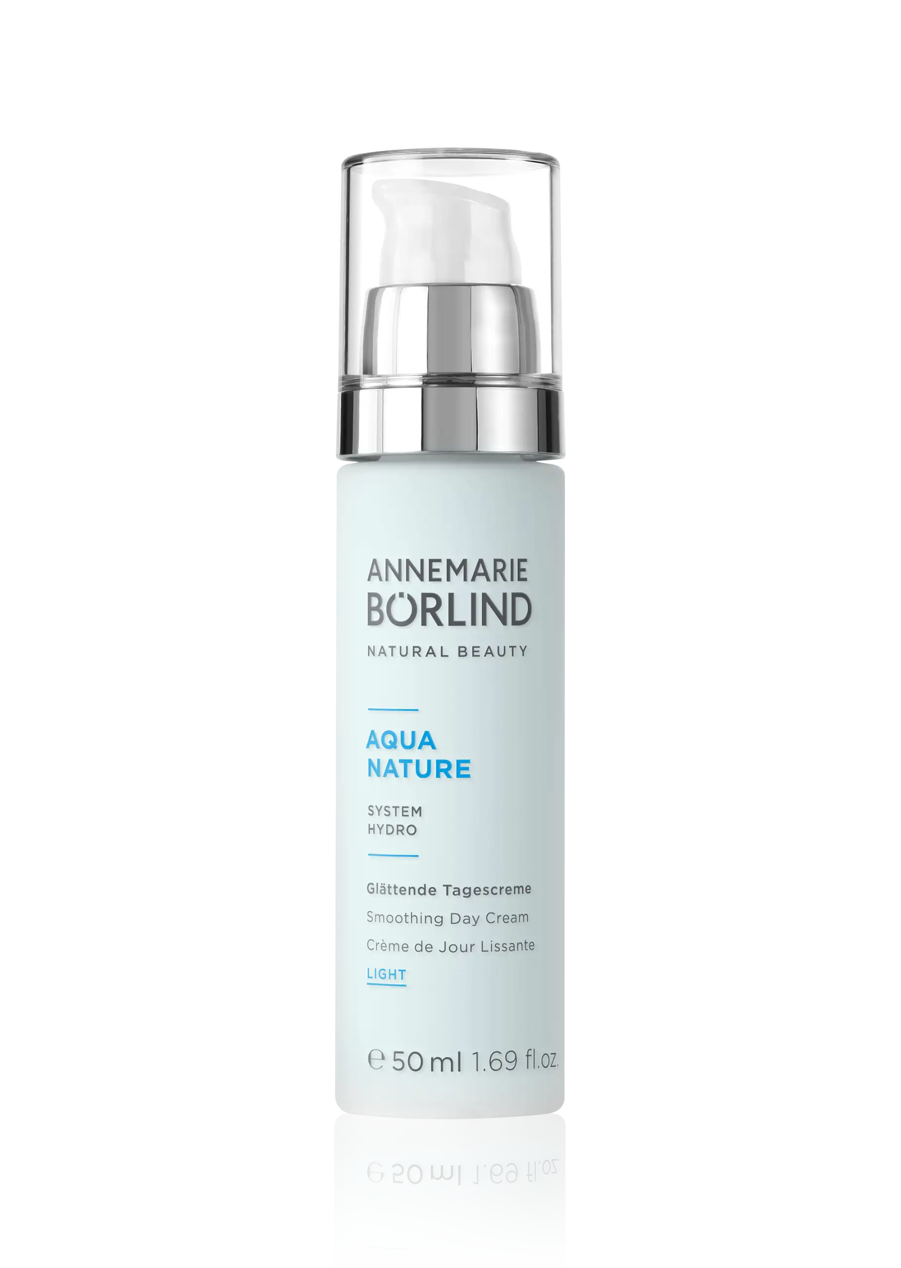 Smoothing Day Cream light ANNEMARIE BÖRLIND AQUA NATURE glättende Tagescreme Light 50 ml mit Pumpspender
