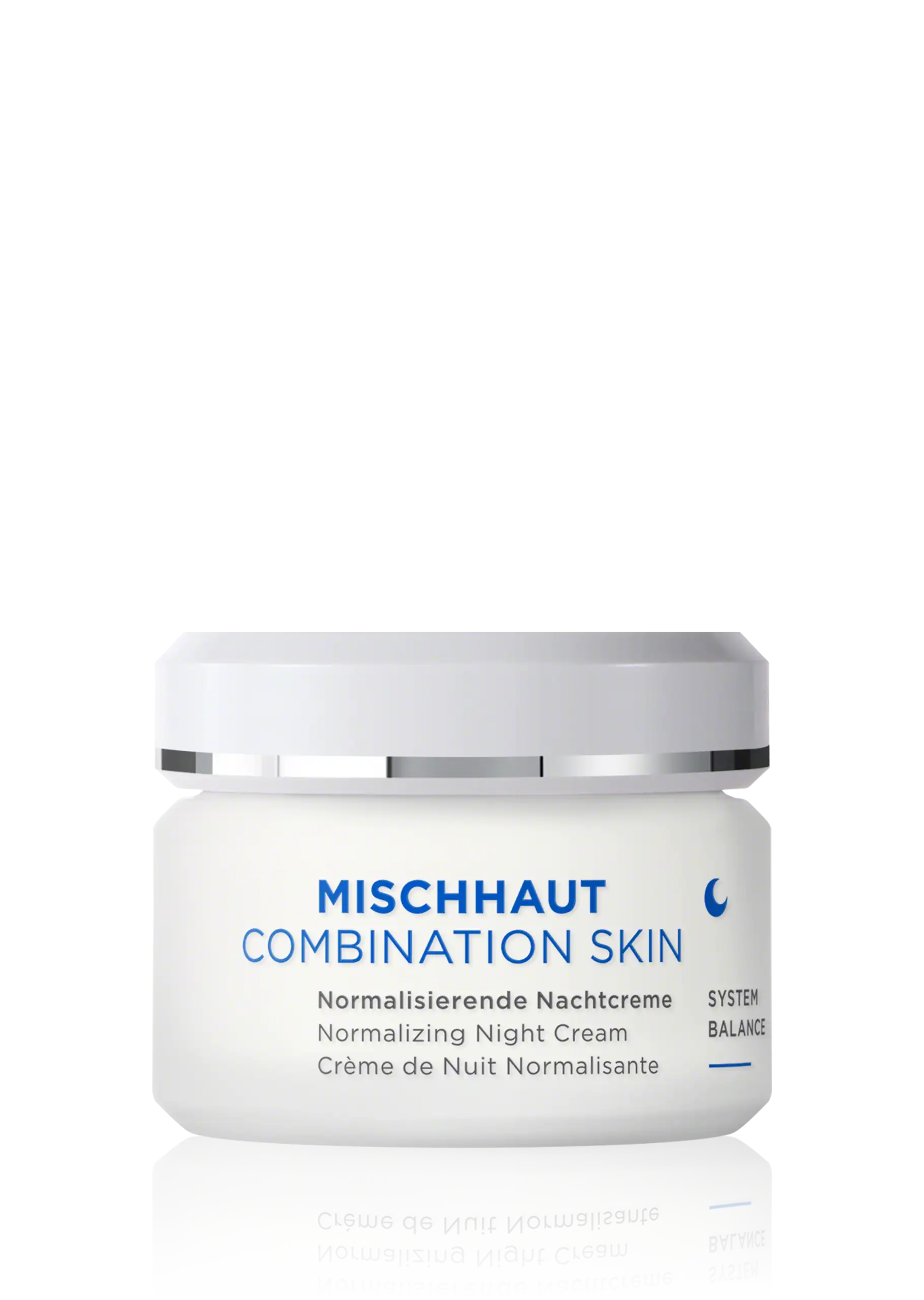 Normalizing Night Cream ANNEMARIE BÖRLIND Mischhaut normalisierende Nachtcreme im 50-ml-Tiegel mit weißem Deckel