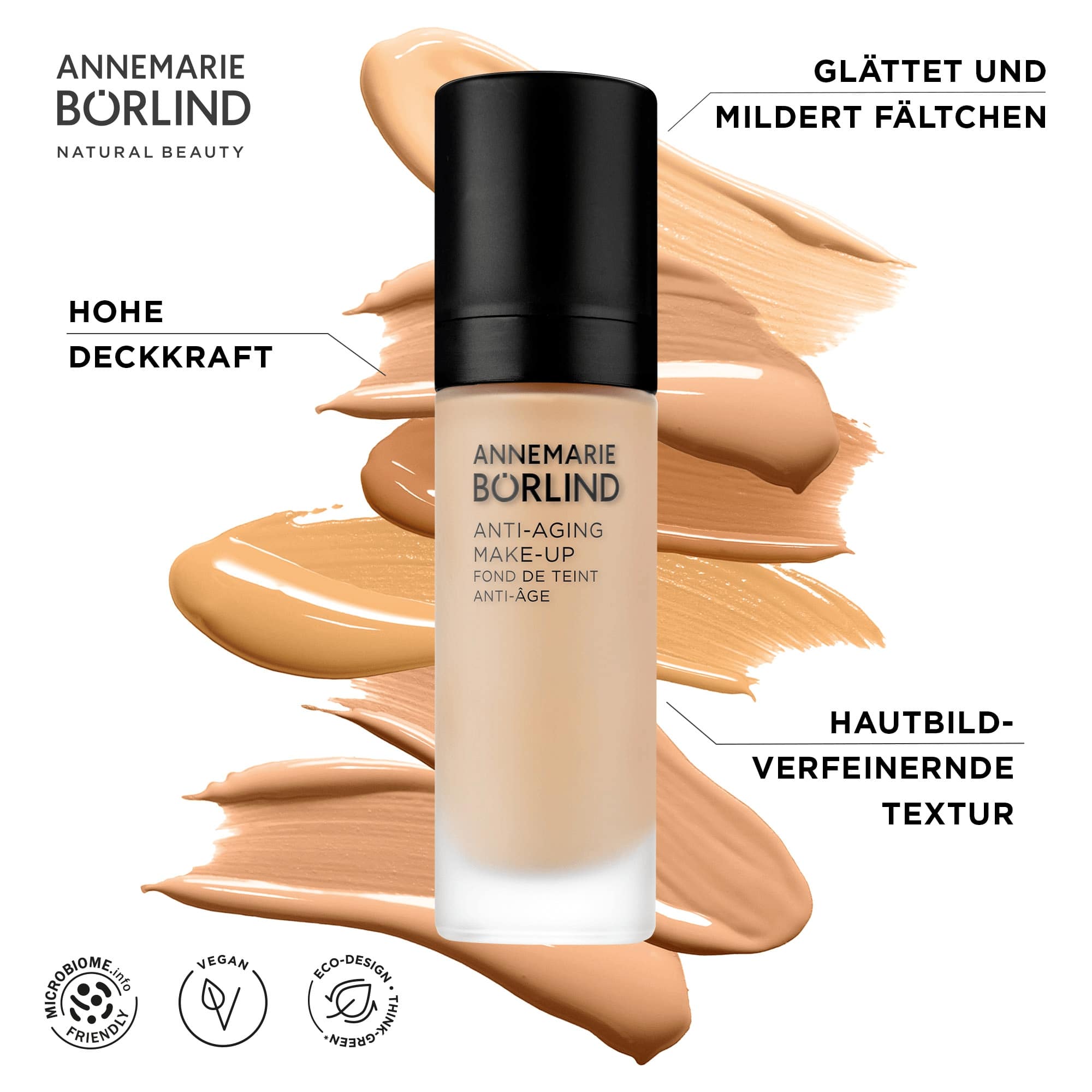 ANNEMARIE BÖRLIND Anti-Aging Make-up mit hoher Deckkraft, glättet Fältchen, verfeinert Hautbild