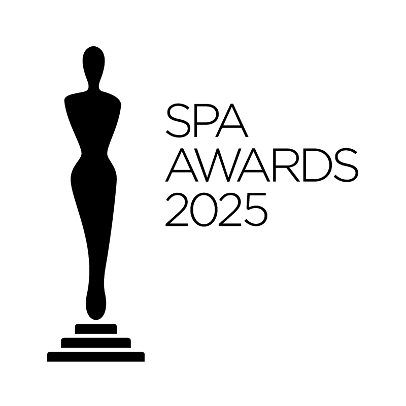 ANNEMARIE BÖRLIND Spa Award 2025 in schwarzer Schrift auf weißem Hintergrund mit Sternsymbol