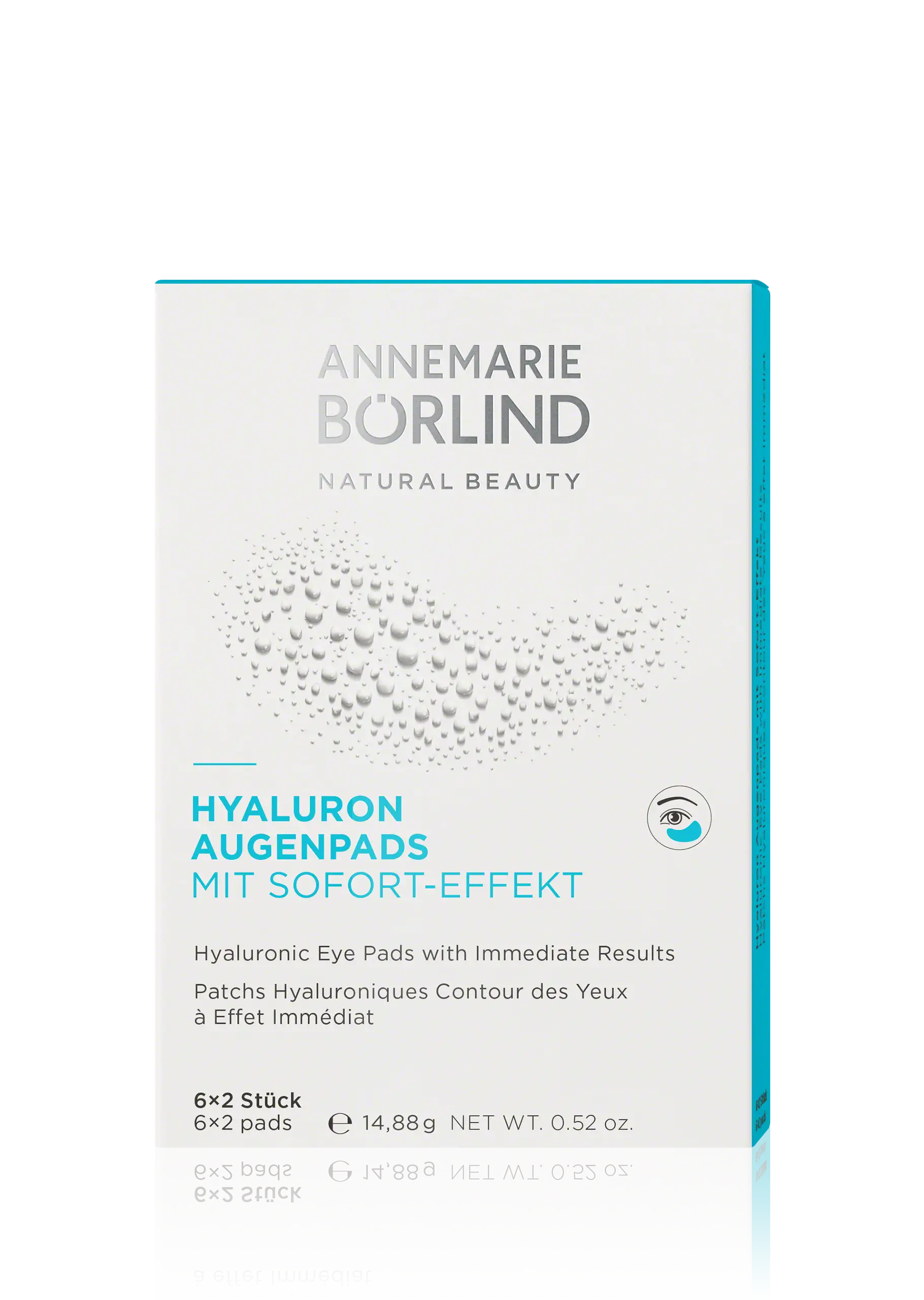 HYALURONIC EYE PADS ANNEMARIE BÖRLIND Hyaluron Augenpads mit Sofort-Effekt, 6x2 Stück, feuchtigkeitsspendend