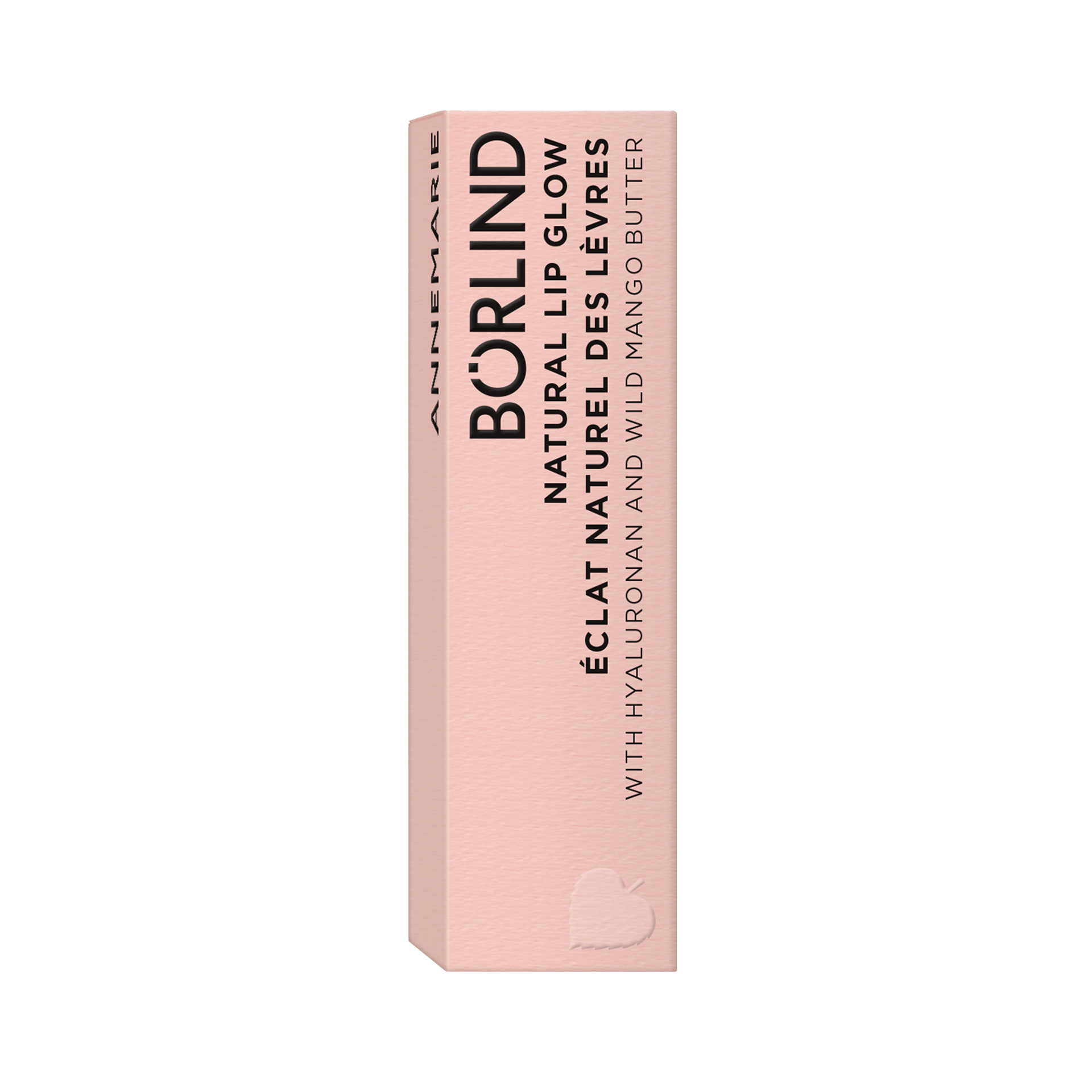 ANNEMARIE BÖRLIND Natural Lip Glow Lippenpflege mit Hyaluron und Wild Mango Butter, rosa Verpackung