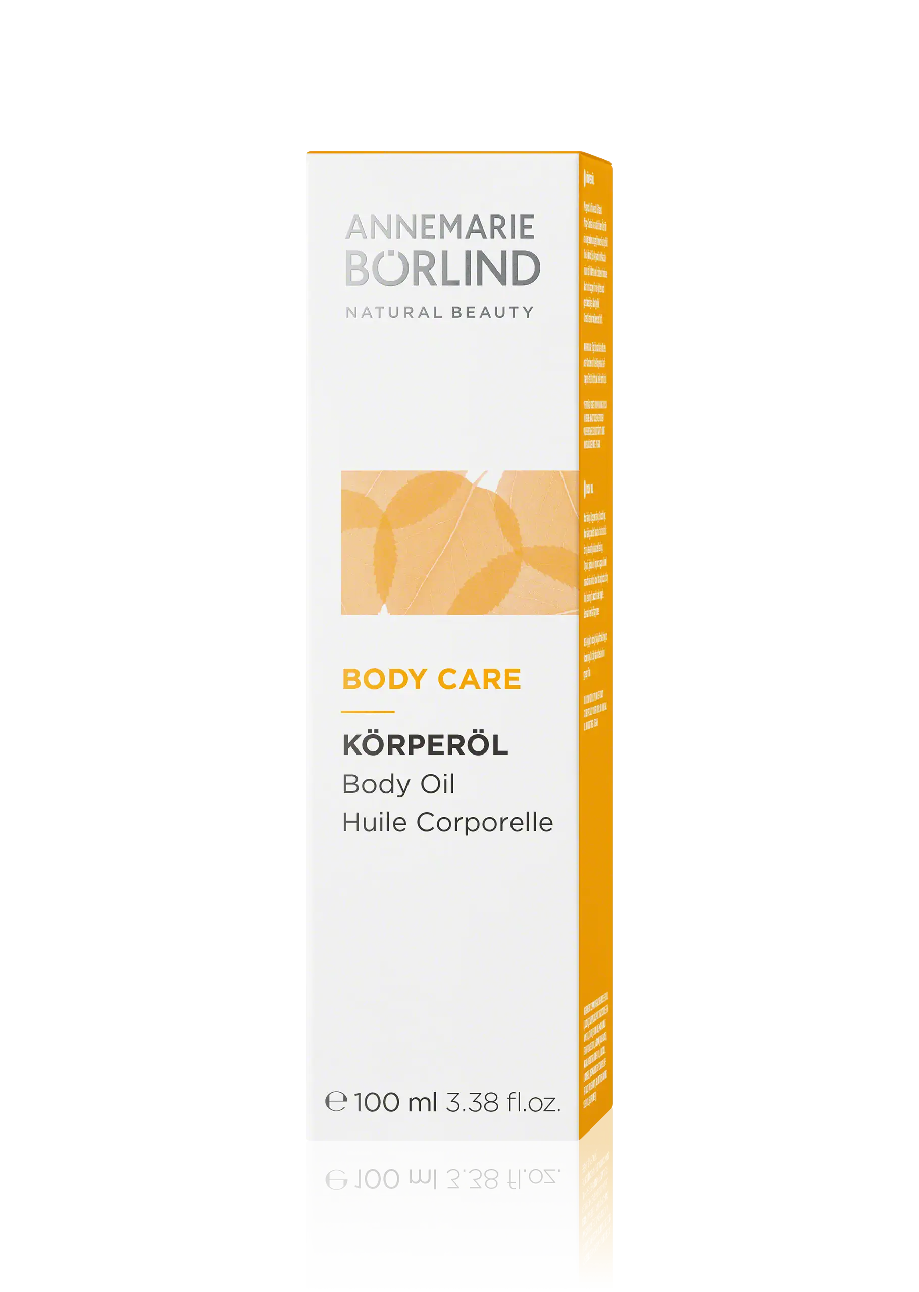 ANNEMARIE BÖRLIND Body Care Körperöl 100 ml in weißer und oranger Faltschachtel