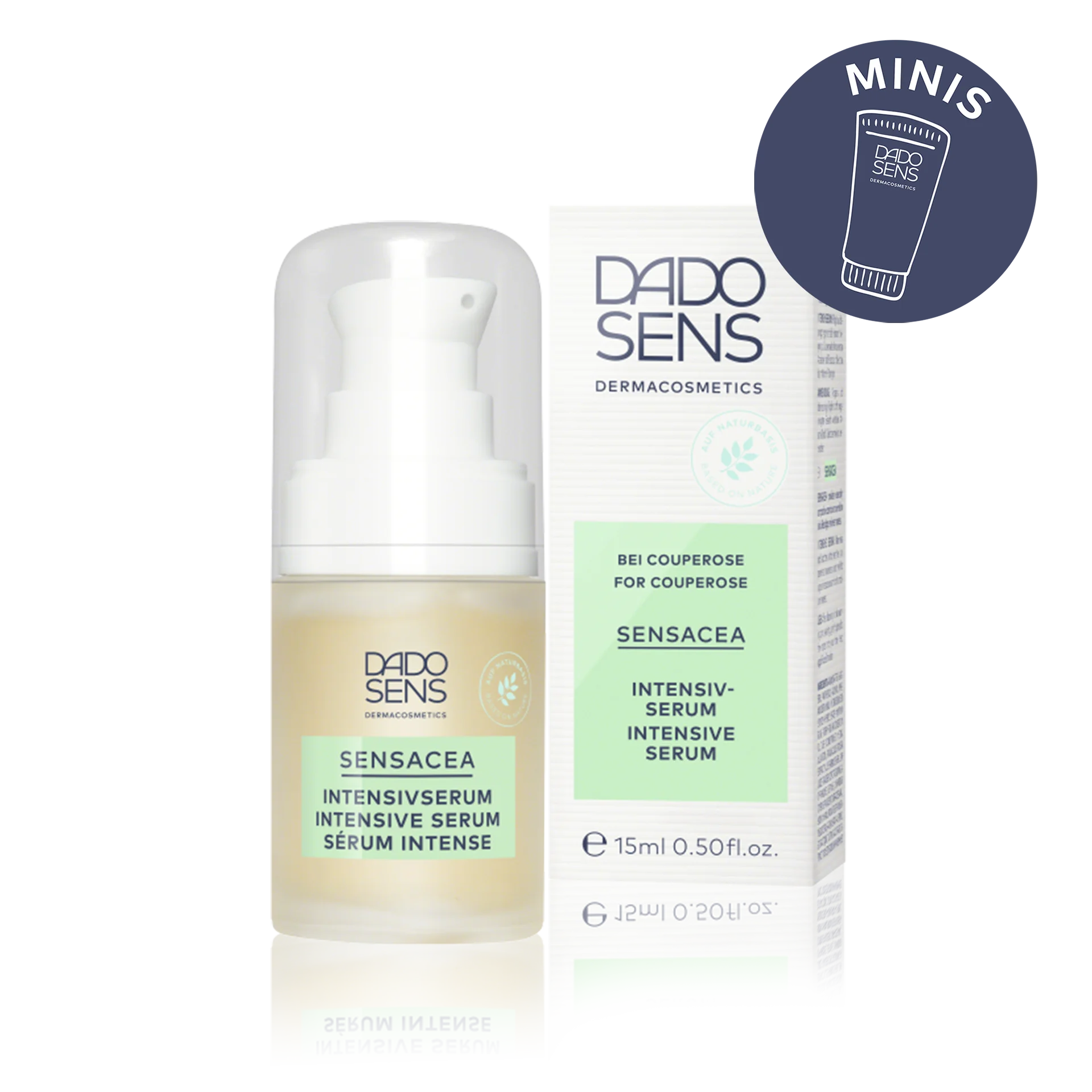 SENSACEA SÉRUM INTENSE 15 ml Format Découverte DADO SENS SENSACEA Intensivserum 15 ml für Couperose mit Pumpspender, Minis-Edition