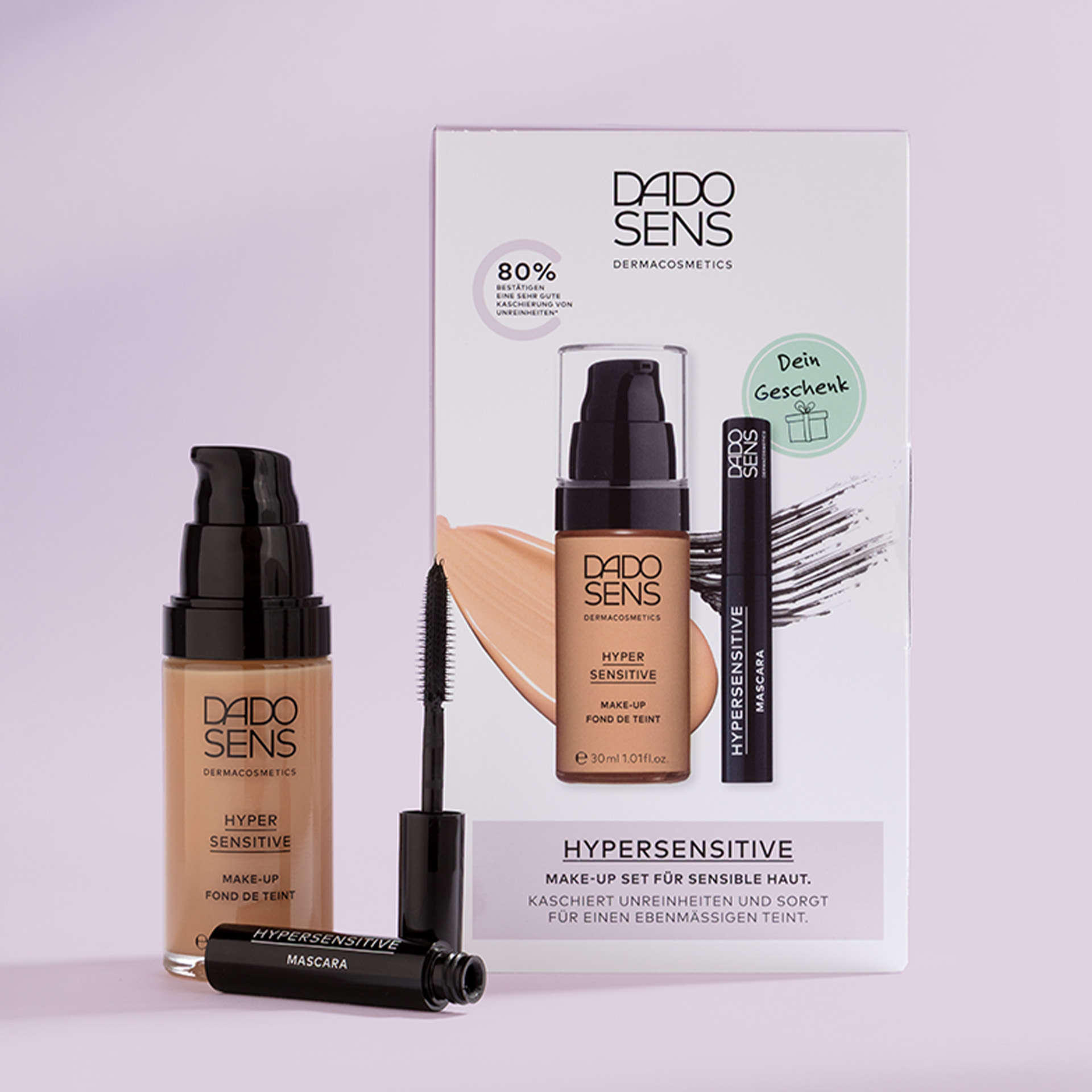 DADO SENS Hypersensitive Make-up Set mit Foundation und Mascara für sensible Haut