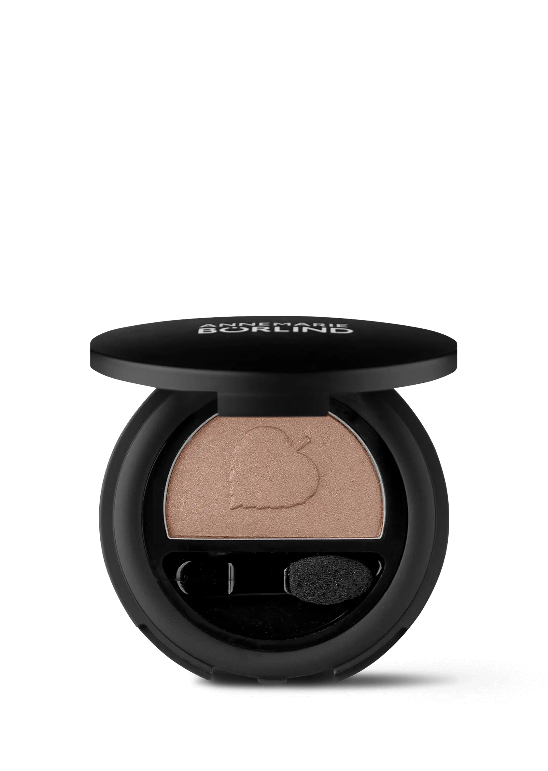 ANNEMARIE BÖRLIND Lidschatten in Taupe Delight mit Applikator in runder schwarzen Dose