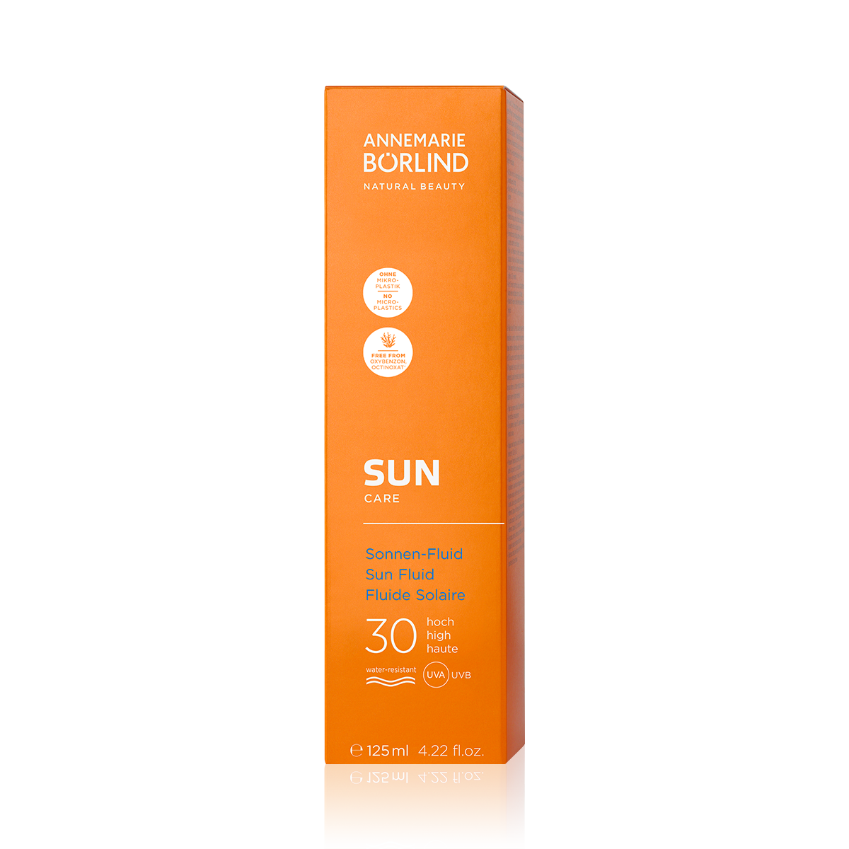 ANNEMARIE BÖRLIND SUN CARE Sonnen-Fluid LSF 30, 125 ml, wasserresistent, ohne Mikroplastik, UVA- und UVB-Schutz