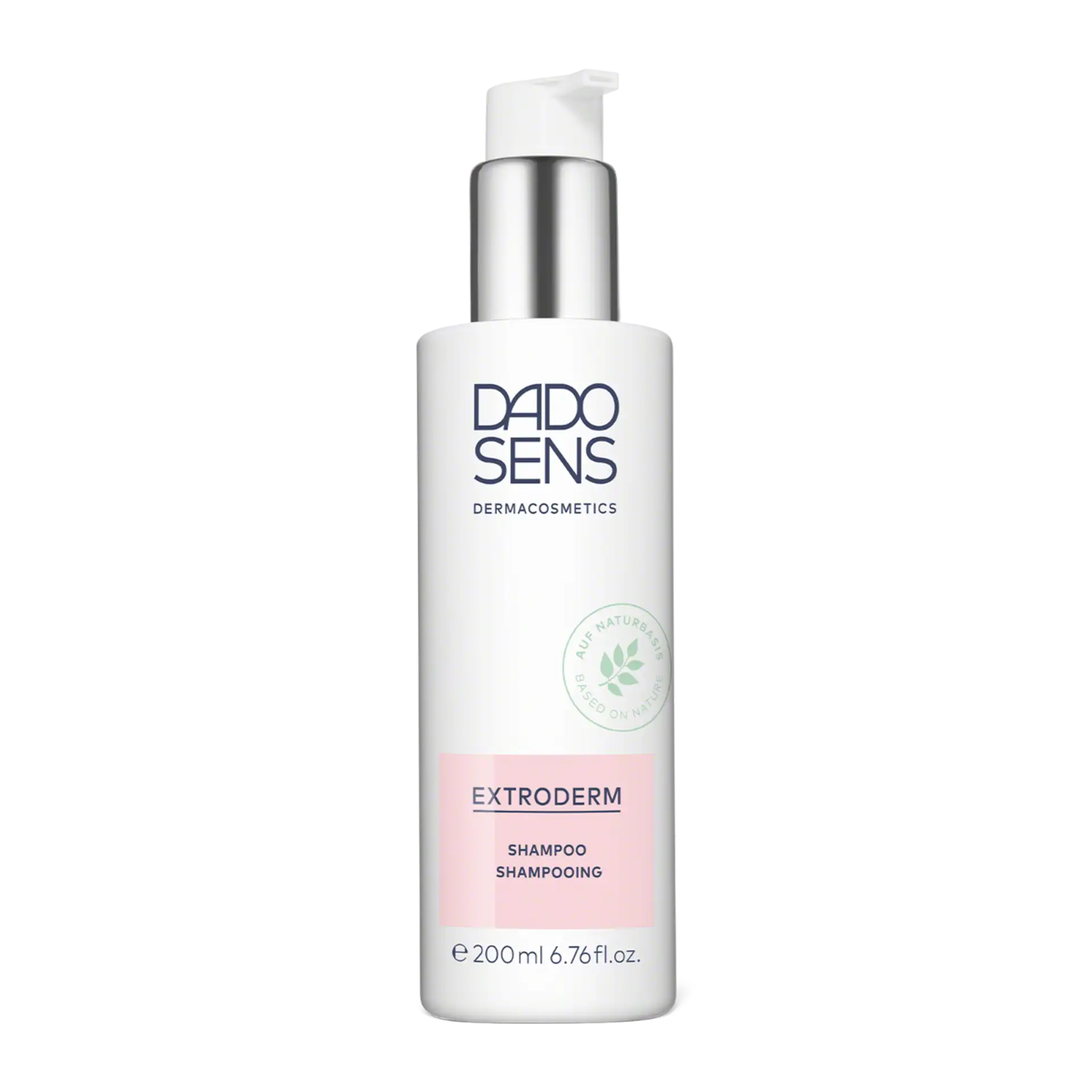 SHAMPOO DADO SENS EXTRODERM Shampoo 200 ml Flasche mit Pumpspender, basierend auf Naturbasis