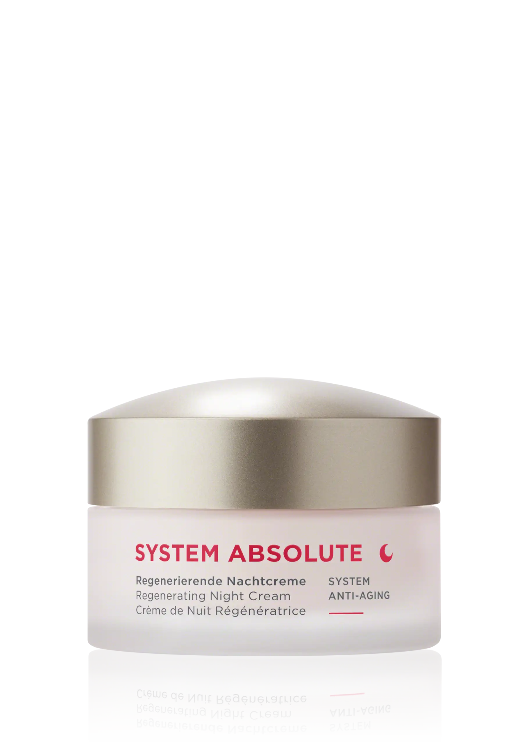 Regenerating Night Cream SYSTEM ABSOLUTE regenerierende Nachtcreme im 50-ml-Tiegel mit Anti-Aging-Effekt und silbernem Deckel